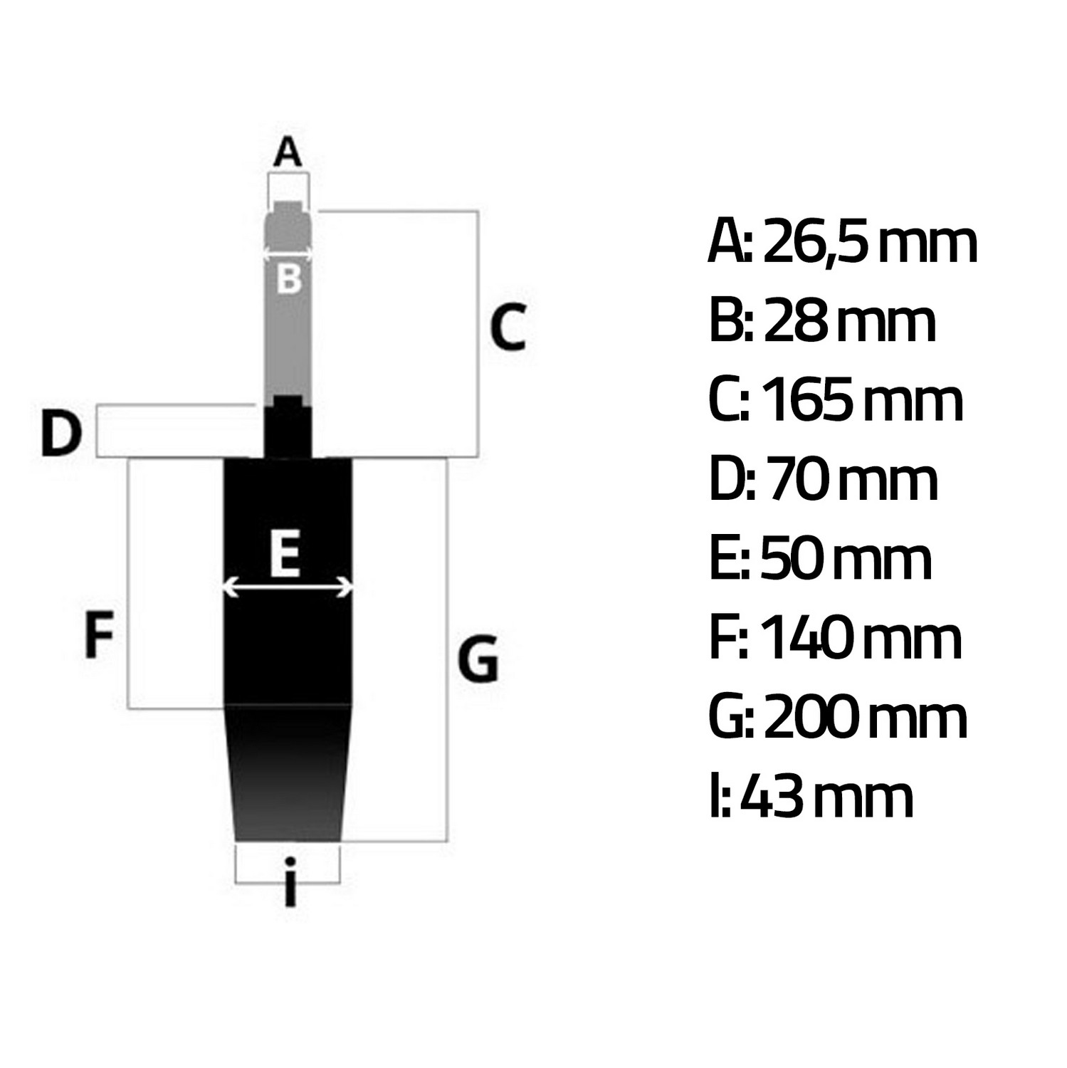 Must pneumaatiline tõstuk kontoritoolile - Image 2