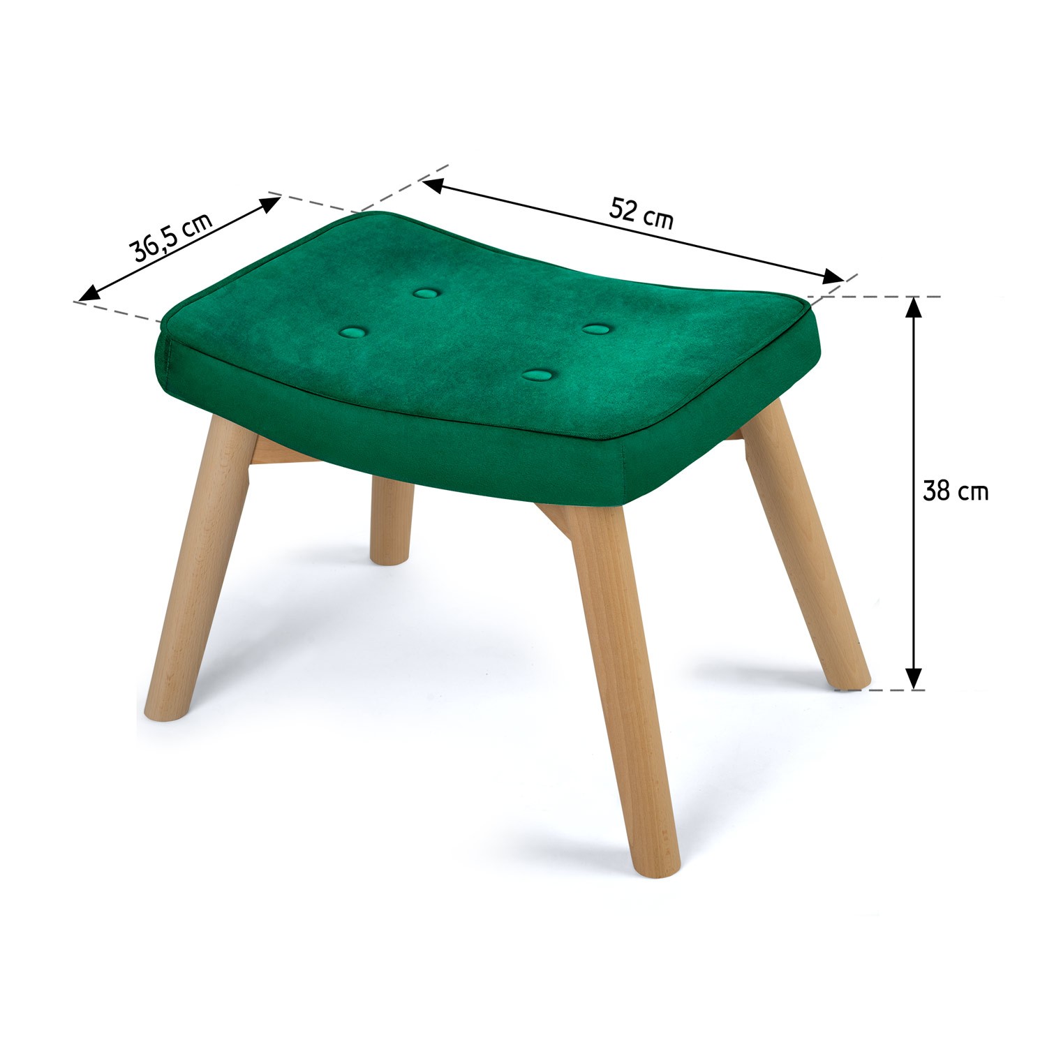 Jalapink Norse Sofotel tugitoolile, tumeroheline - Image 6