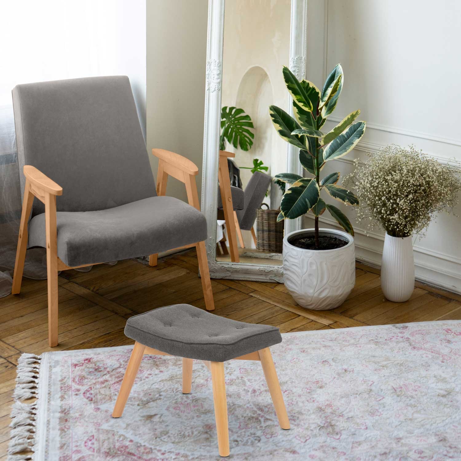 Jalapink Norse Sofotel tugitoolile, tumehall - Image 5