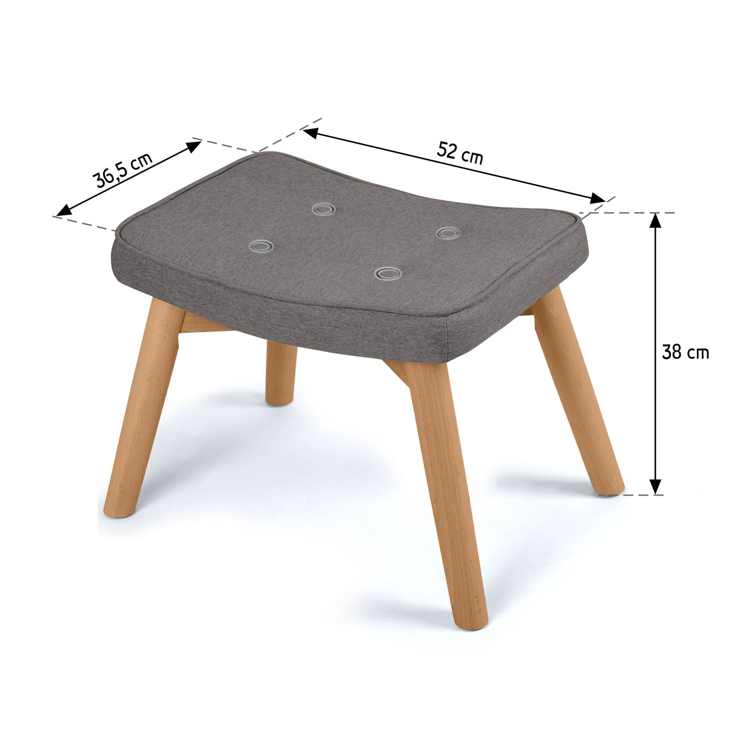 Jalapink Norse Sofotel tugitoolile, tumehall - Image 6