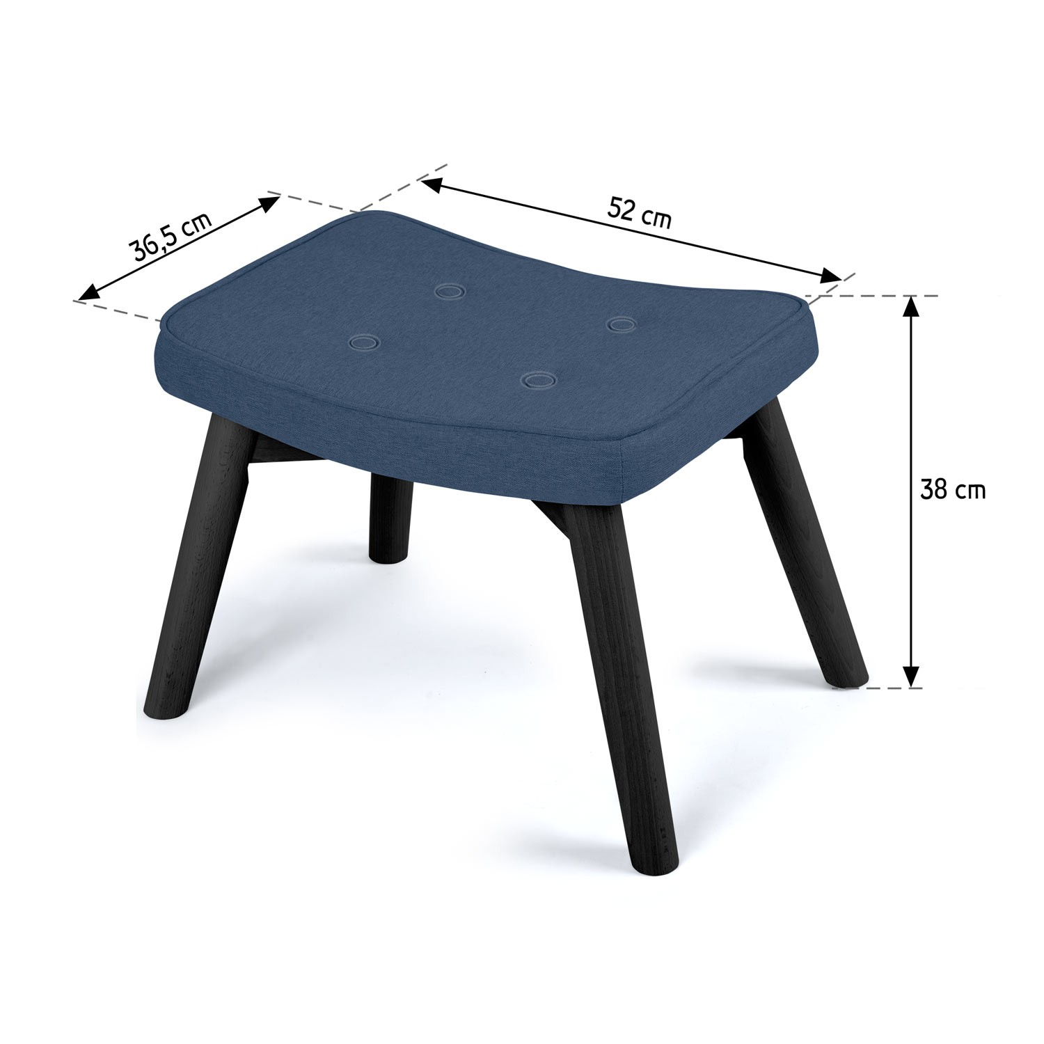 Jalapink Norse diivanile, tumesinine - Image 6