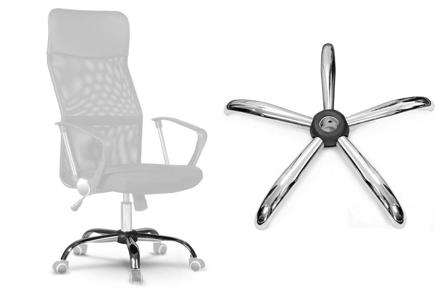 Kroomitud tugitooli alus 320 - Image 3