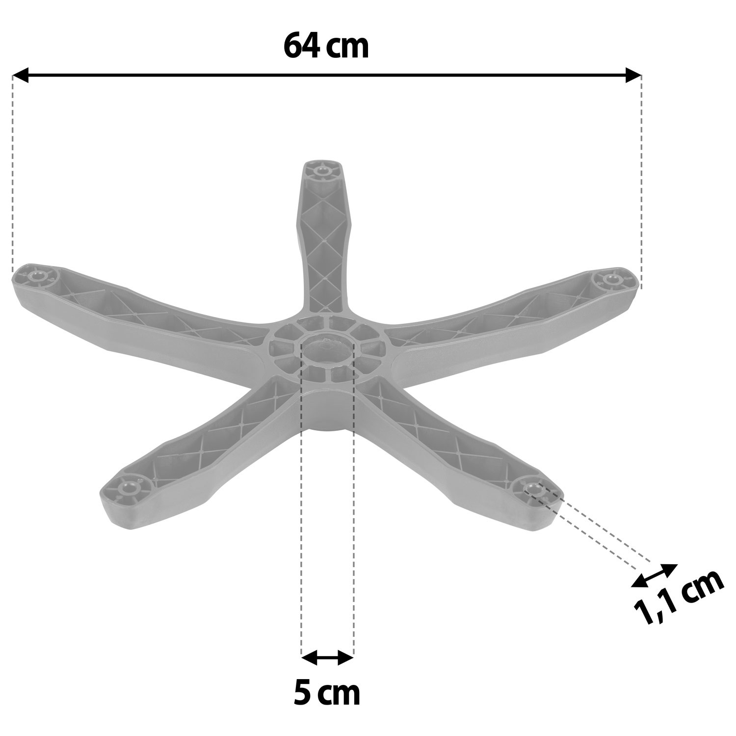 320 mm tugitooli alus, must ja punane - Image 3