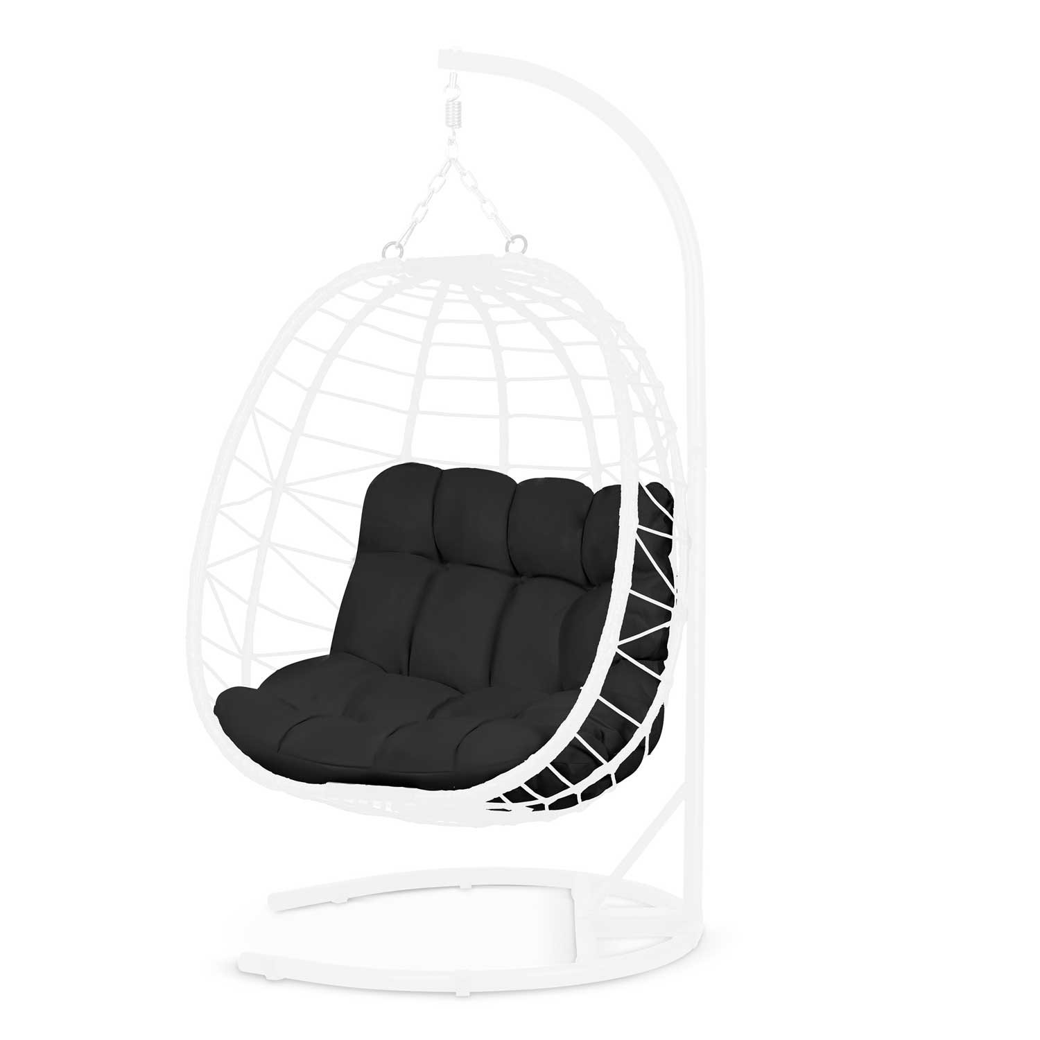 Tihuana Sofotel ripptooli padi, must - Image 3