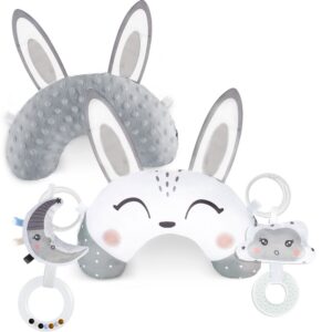 Nukido mattide jaoks mõeldud kõristi ja närimisrõngaga padi