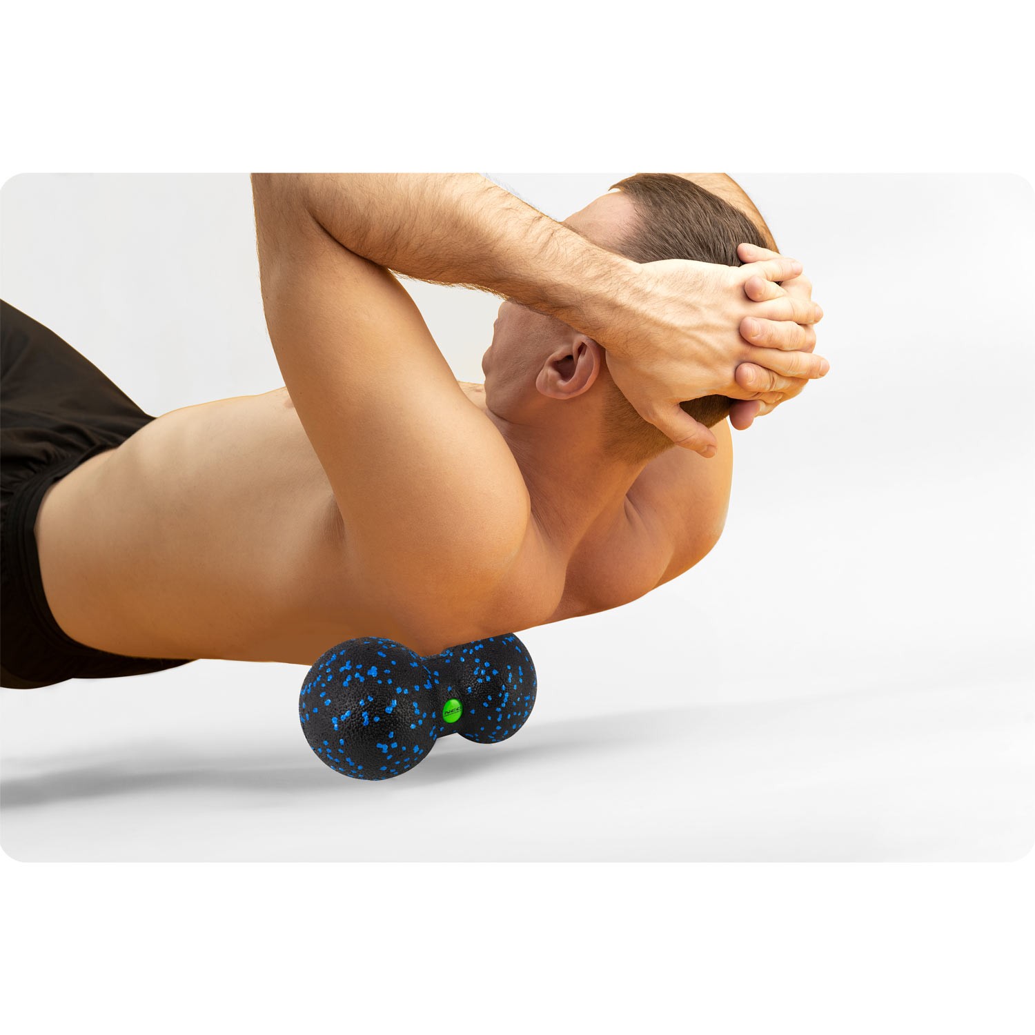 Topeltmassaaži- ja fitnesspall NS-966 must ja sinine - Image 14