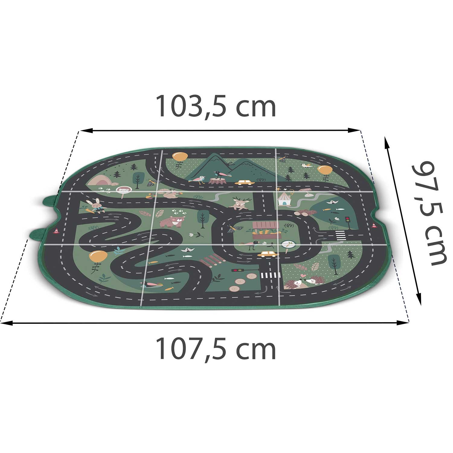 NK-408 Nukido mänguasjakast ja matt - roheline - Image 6