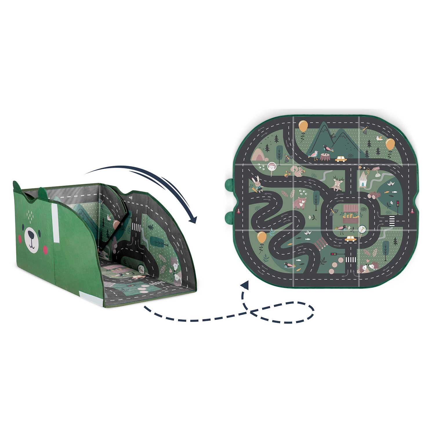 NK-408 Nukido mänguasjakast ja matt - roheline - Image 16