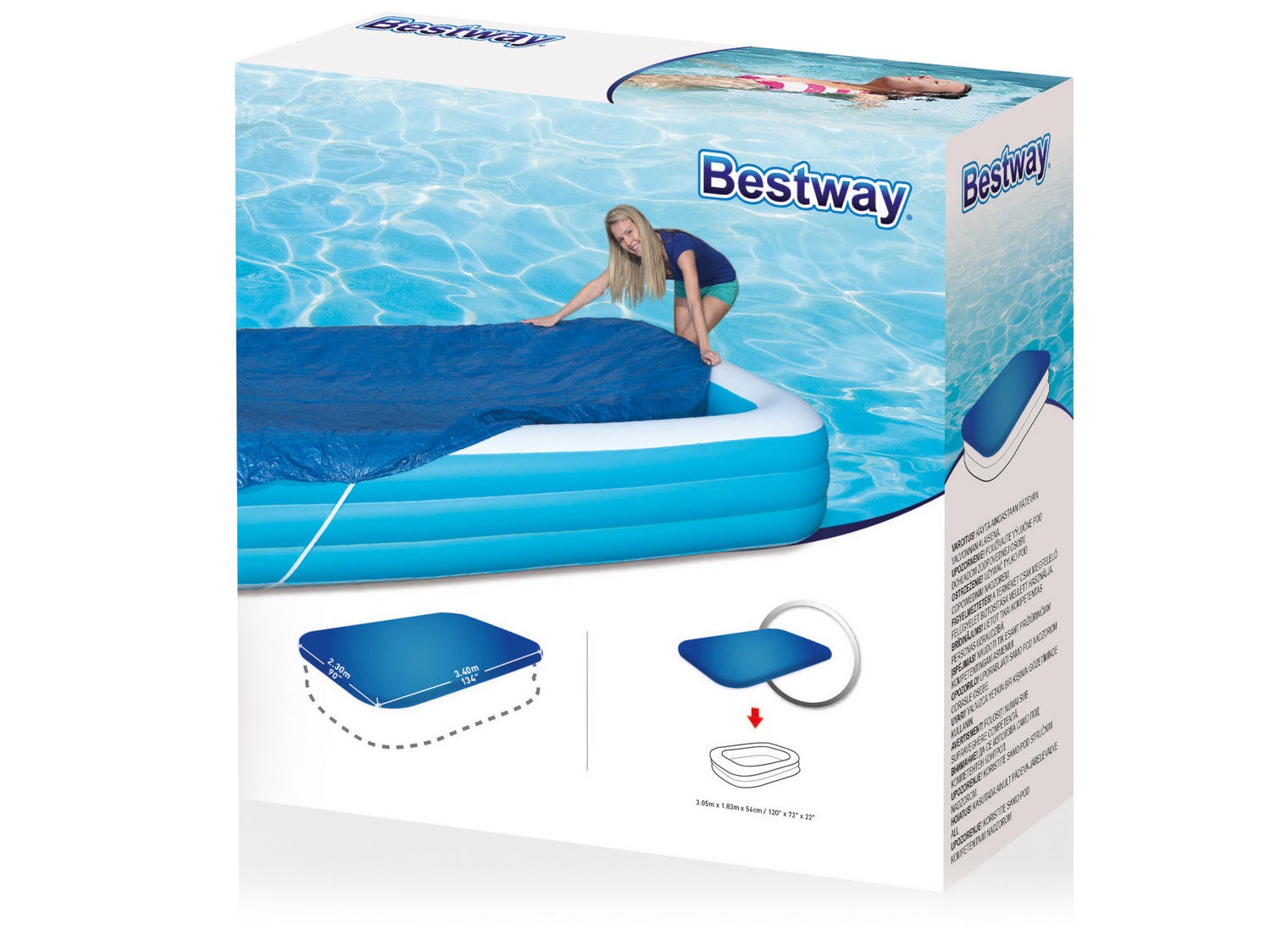 Basseinikate 305 x 183 cm Bestway 58108 - Image 3