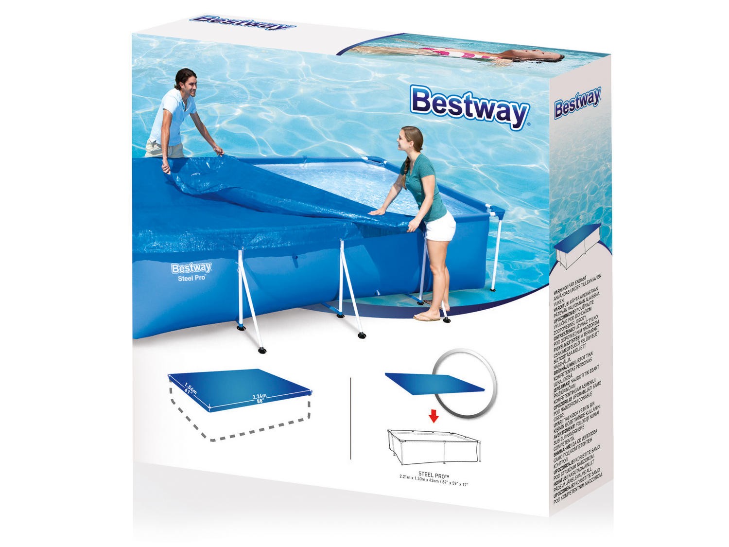 Ristkülikukujuline kate 224 x 154 cm Bestway 58103 - Image 4
