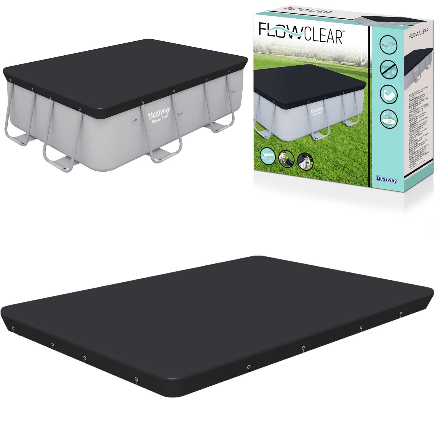 Ristkülikukujuline basseinikate 282 x 196 cm Bestway 58442