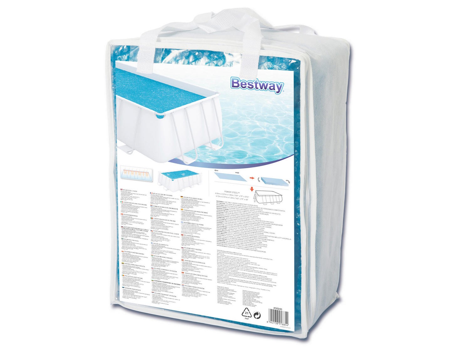 Päikesekaitse basseinidele 404 x 201 cm Bestway 58240 - Image 3