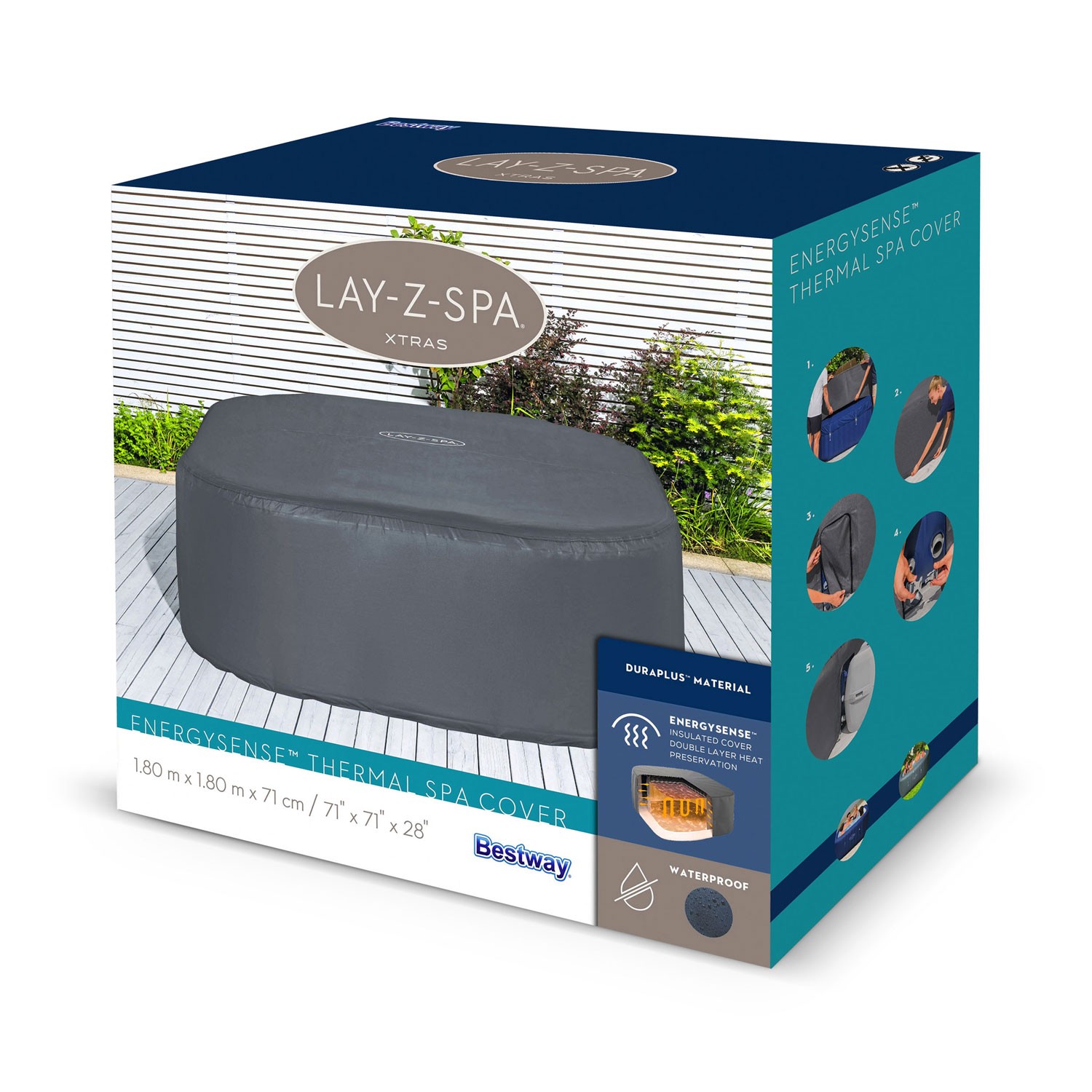 Termokate spaale 180 x 180 x 71 cm Bestway 60319 - Image 11