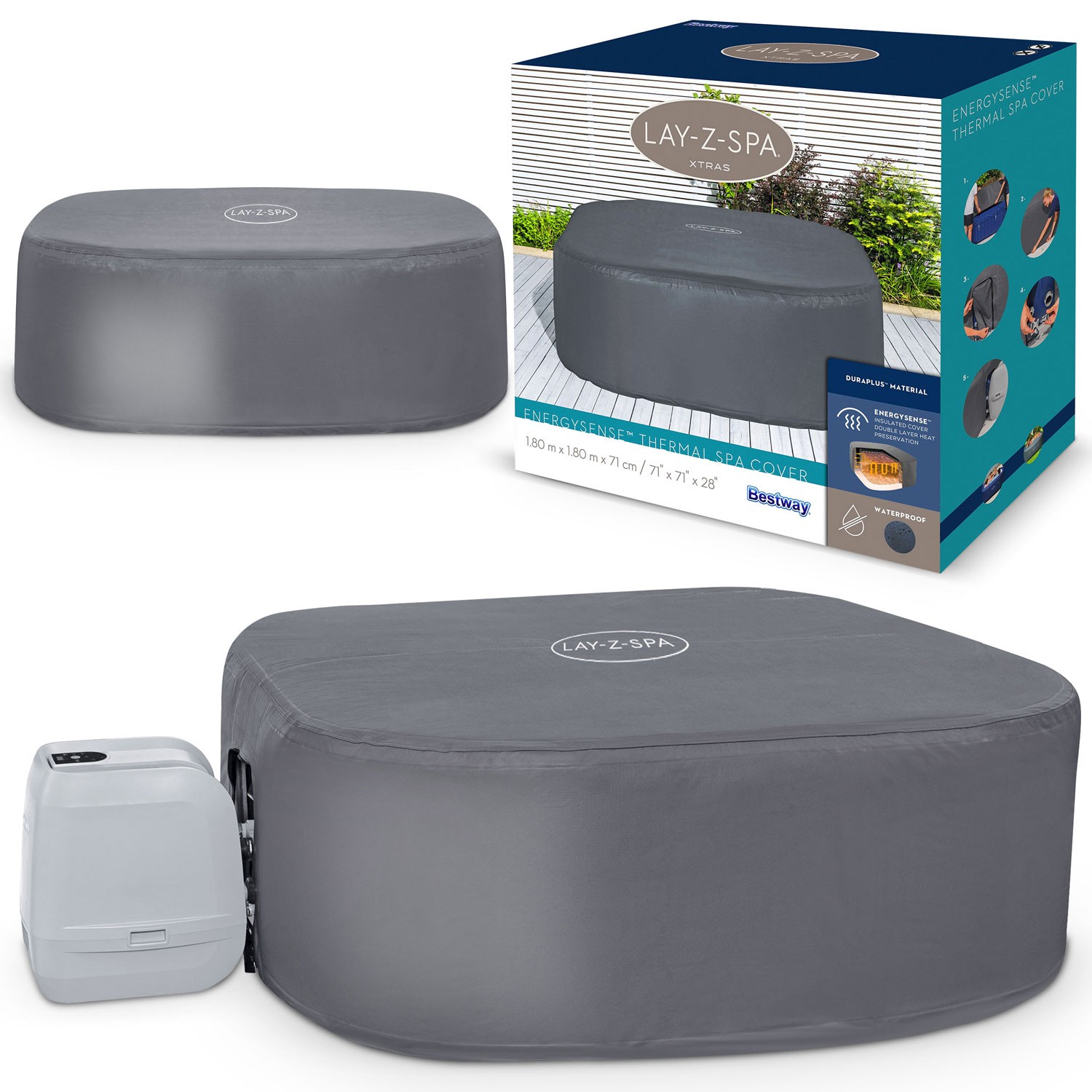 Termokate spaale 180 x 180 x 71 cm Bestway 60319