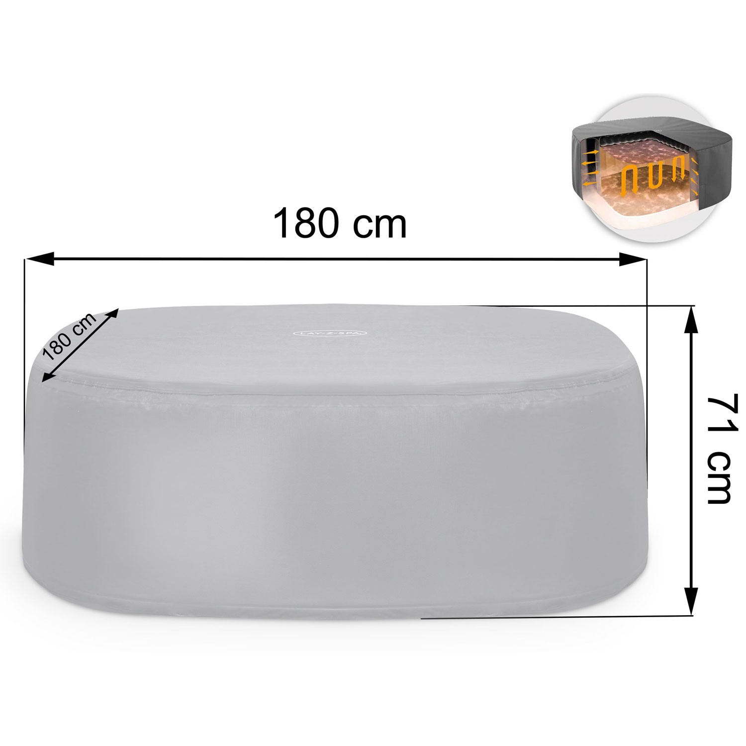 Termokate spaale 180 x 180 x 71 cm Bestway 60319 - Image 7