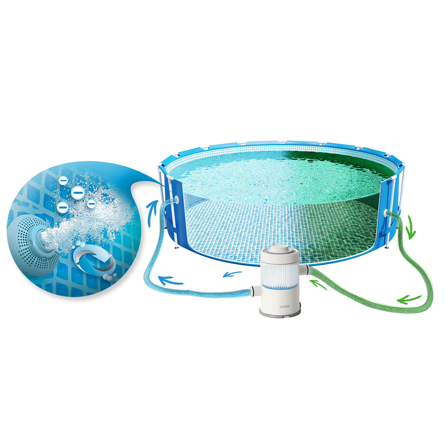 Aiabasseini filterpump 1250 l/h INTEX 26602 - Image 7