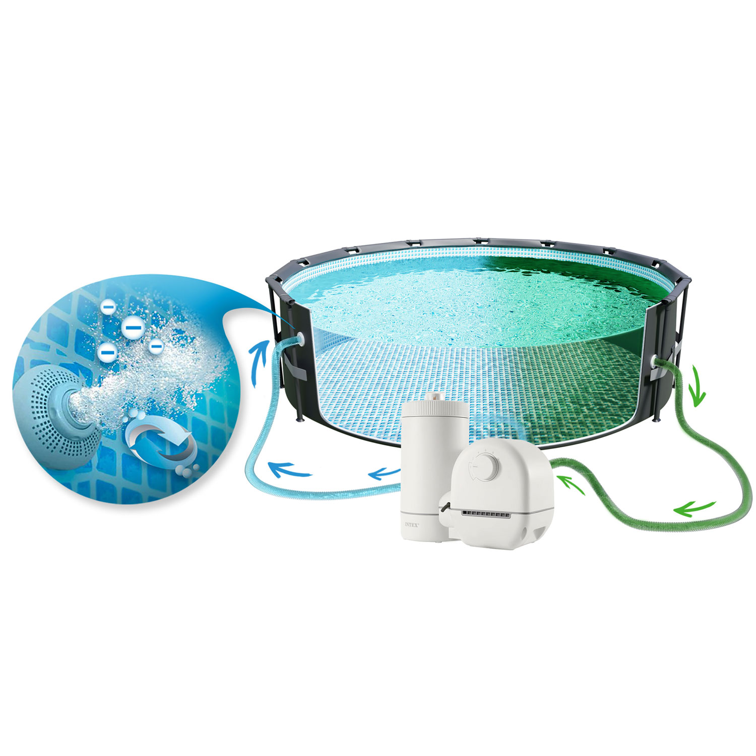 Aiabasseini filterpump 5678 l/h INTEX 26636 - Image 7