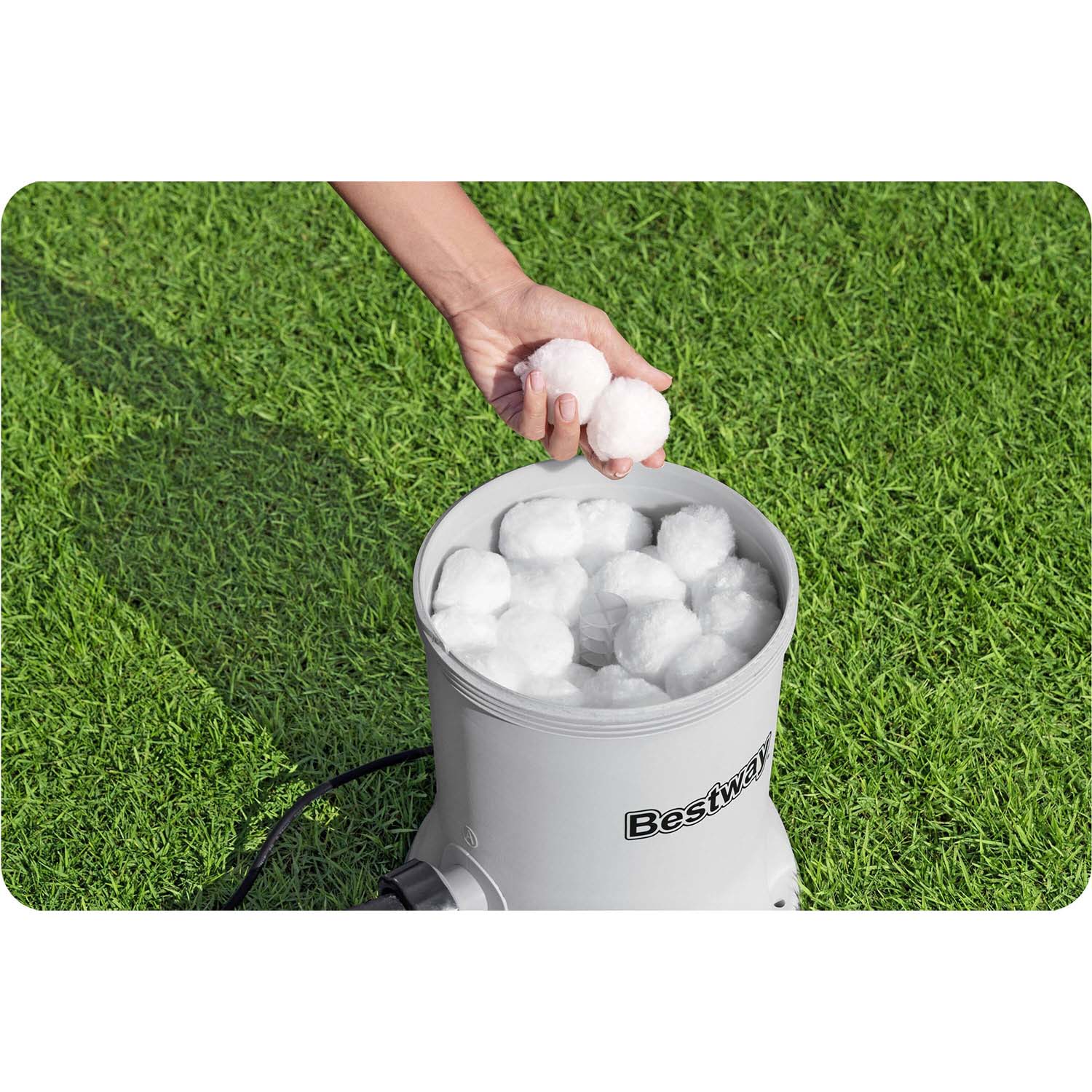 Basseini filterpump 5678 l/h + Bestway 58870 filterpallid - Image 3