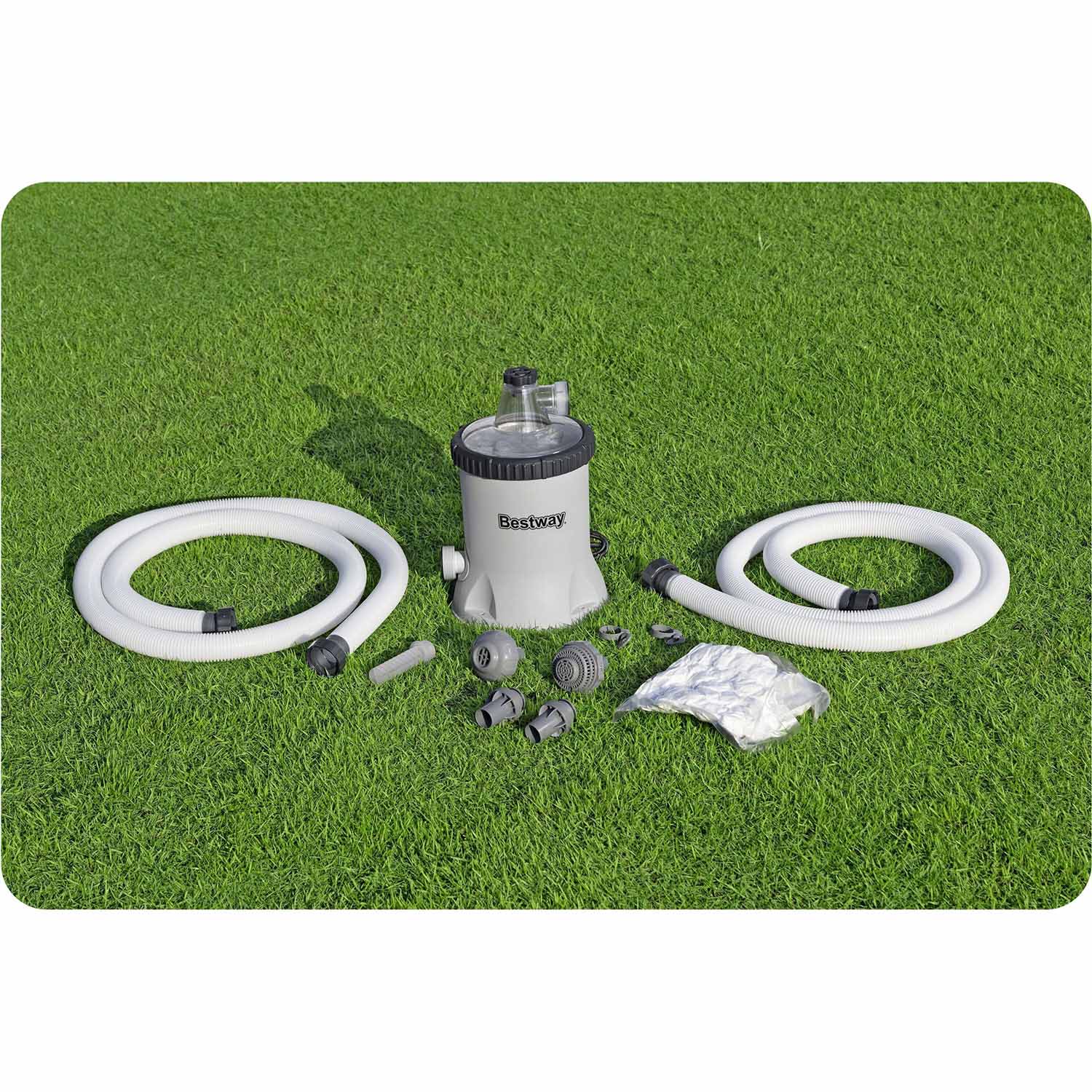 Basseini filterpump 5678 l/h + Bestway 58870 filterpallid - Image 12