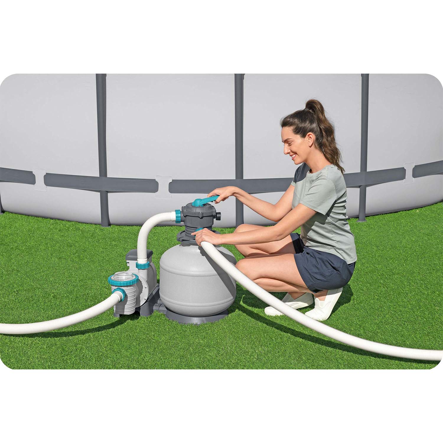 Bestway 58486 11355 L/h basseini liivapump + filtripallid - Image 14