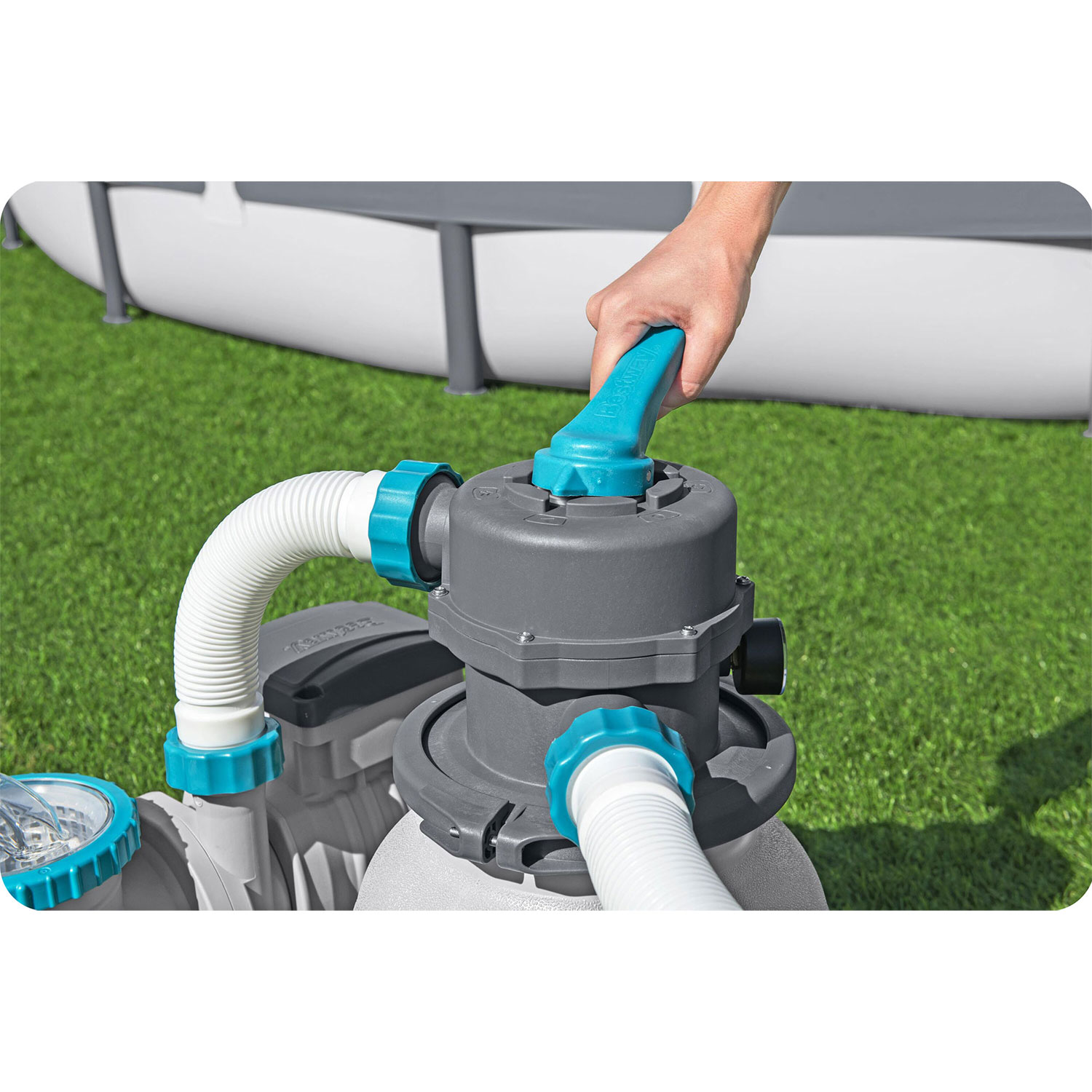 Liivafiltripump basseinidele + multifunktsionaalsed tabletid 6056 l/h Bestway 58497 - Image 11