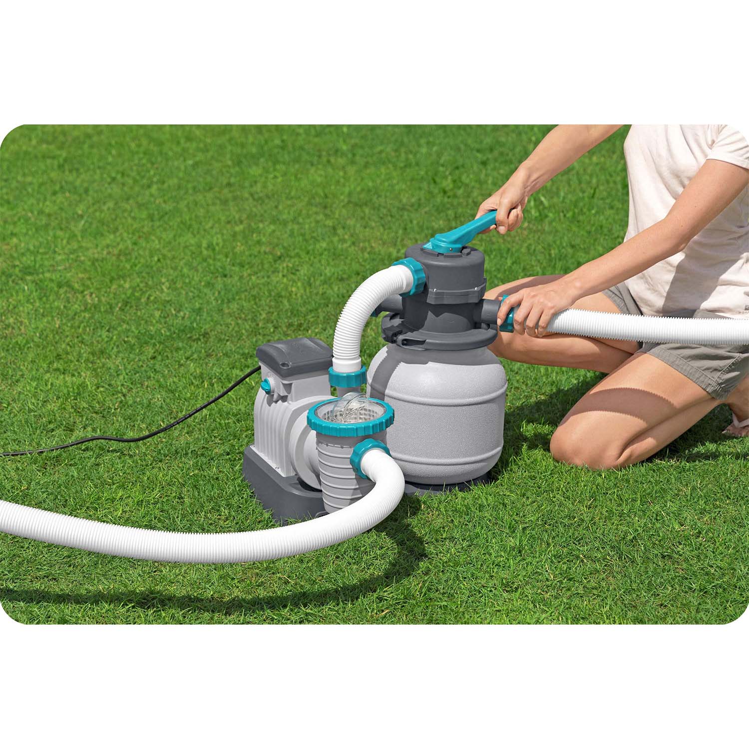 Liivafiltripump basseinidele + multifunktsionaalsed tabletid 6056 l/h Bestway 58497 - Image 14