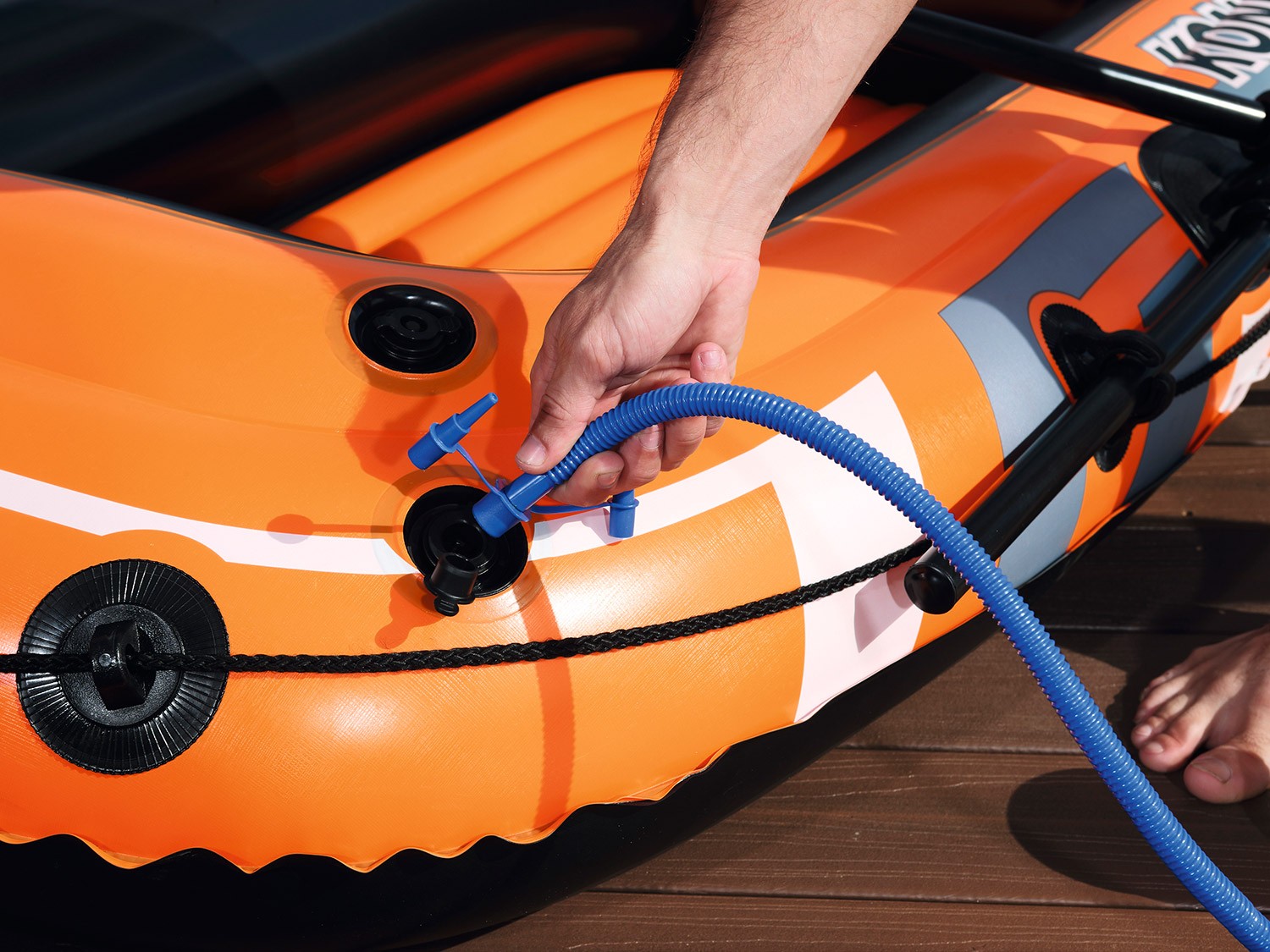 Hydro-Force komplekt 188 x 98 cm pontoon, aerud + pump, Bestway 61062 - Image 9