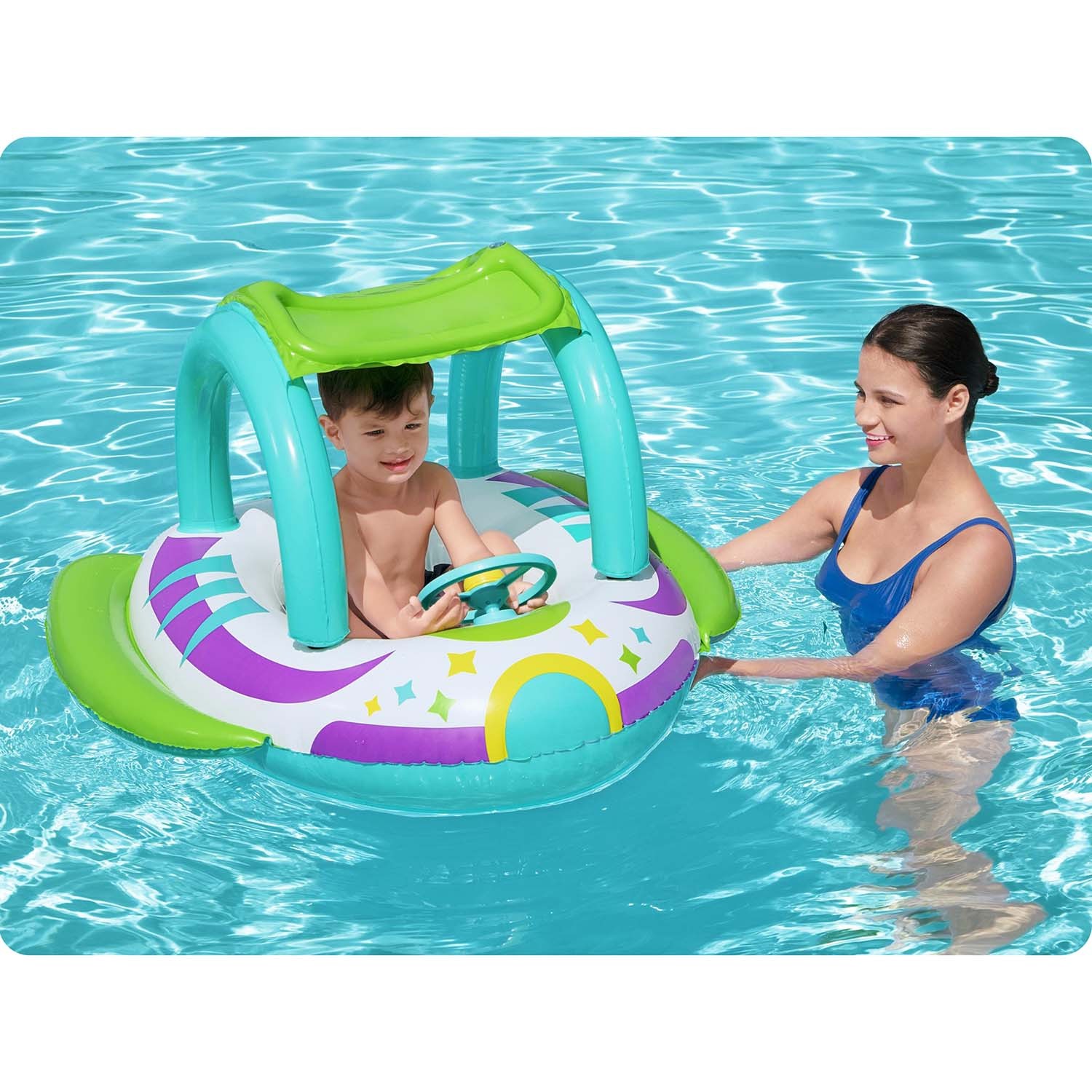 Katusega ranna ujumispontoon 107 x 112 cm Bestway 34149 - Image 6