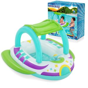 Katusega ranna ujumispontoon 107 x 112 cm Bestway 34149