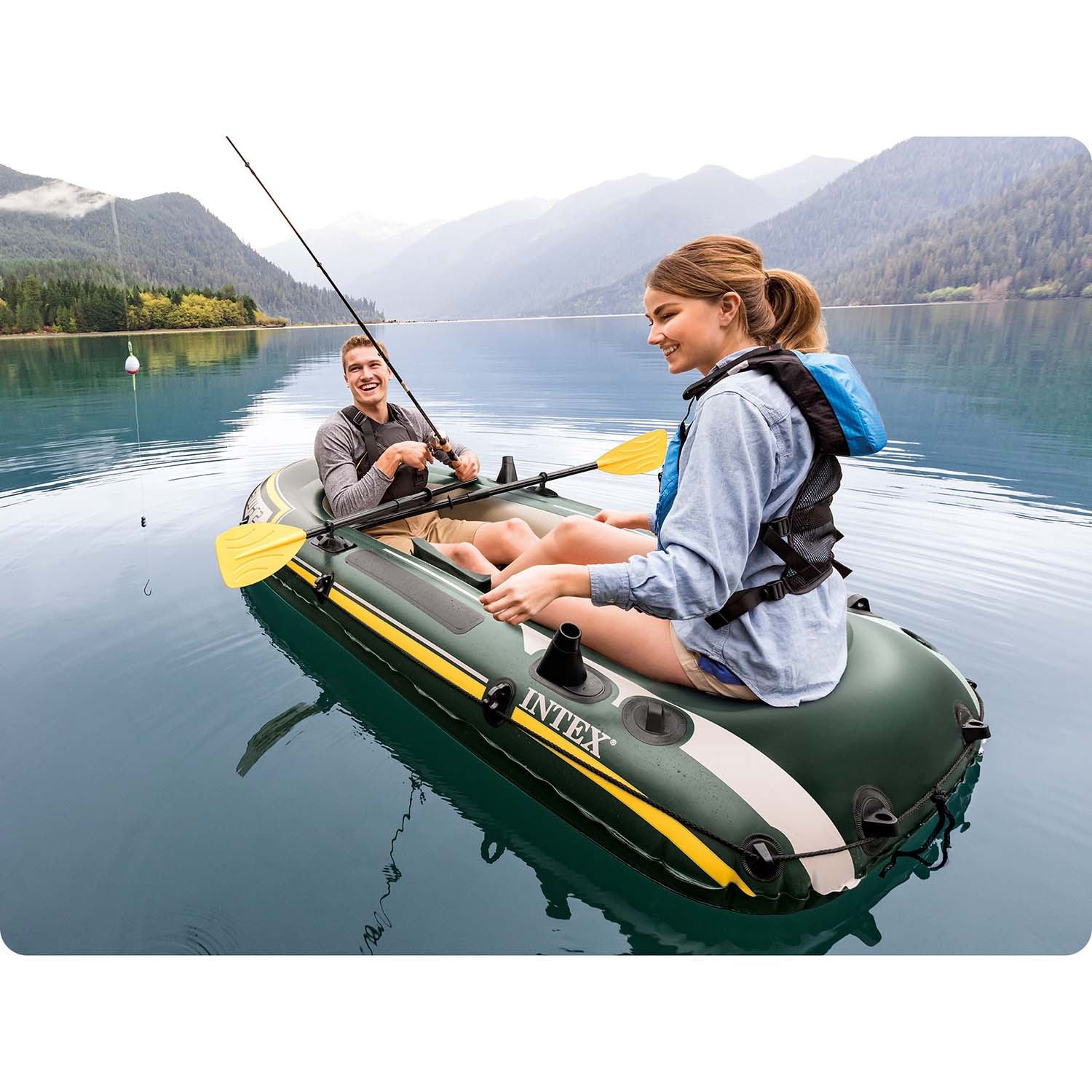 Ponton Seahawk 2 komplekti 236 x 114 x 41 cm INTEX 68347 - Image 4