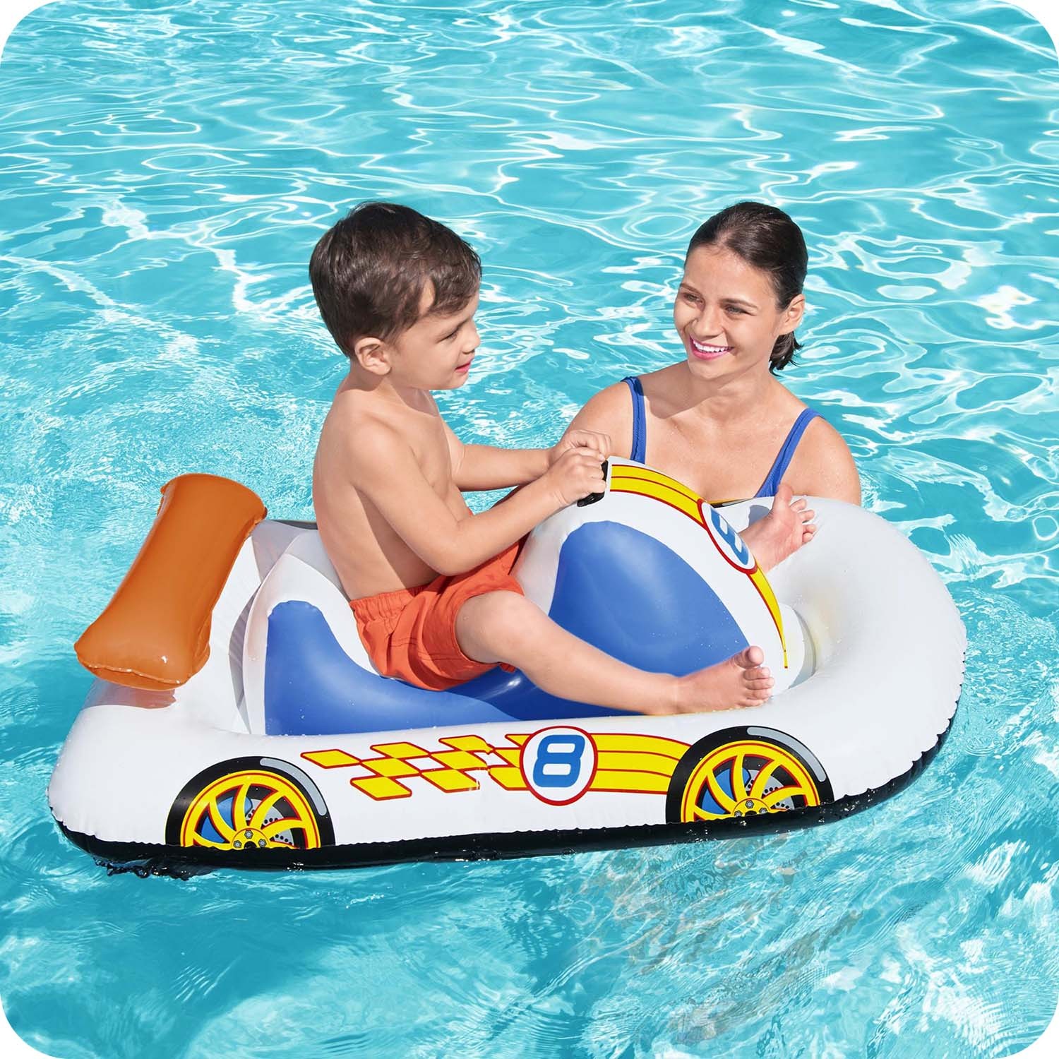 Bestway 41480 laste täispuhutav paat võidusõiduauto - Image 6