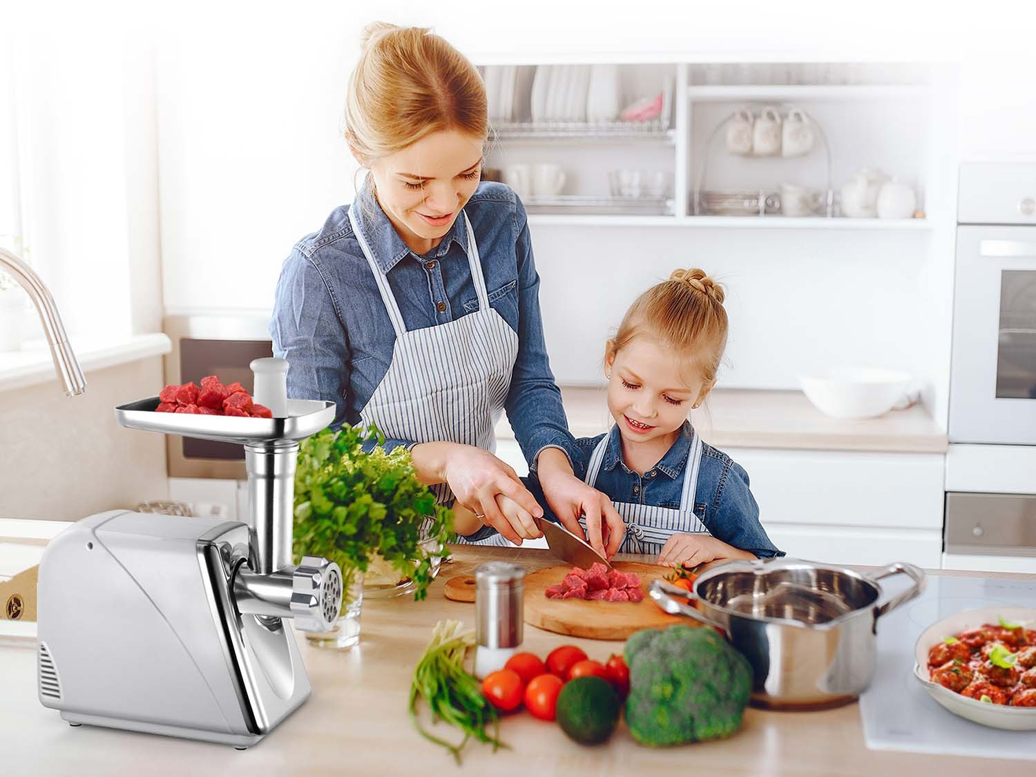 Professionaalne elektriline hakklihamasin Berdsen 550 - 1200W - Image 8