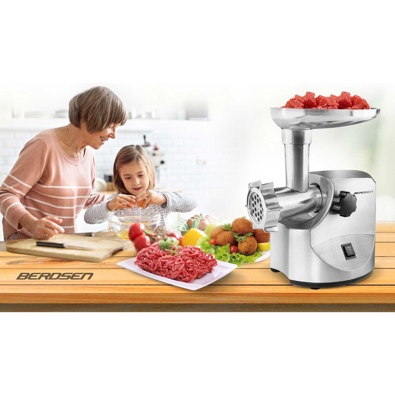 Professionaalne elektriline hakklihamasin Berdsen 700 / 1800W - Image 7