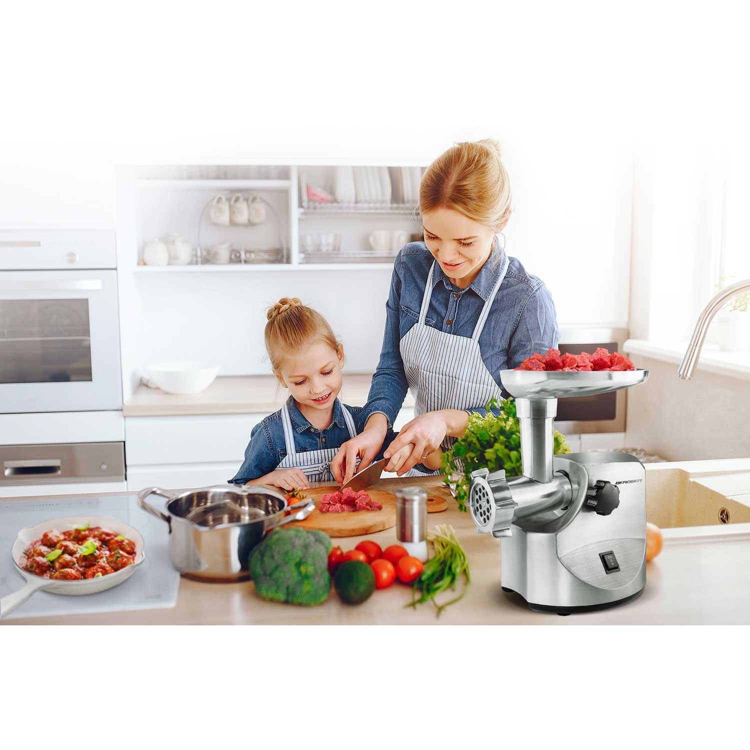 Professionaalne elektriline hakklihamasin Berdsen 700 / 1800W - Image 9