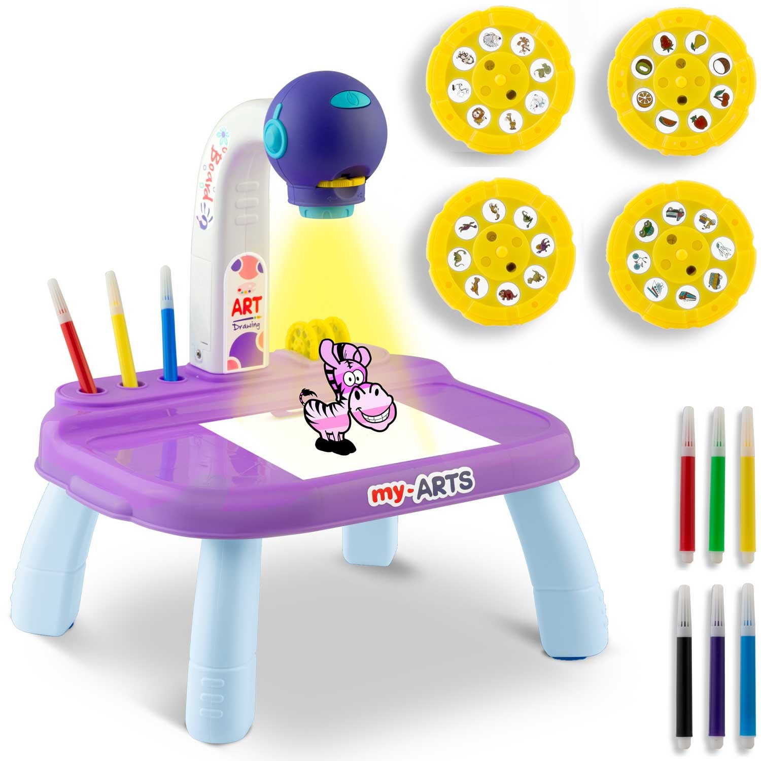 Ricokids 773700 joonistusprojektor - lilla