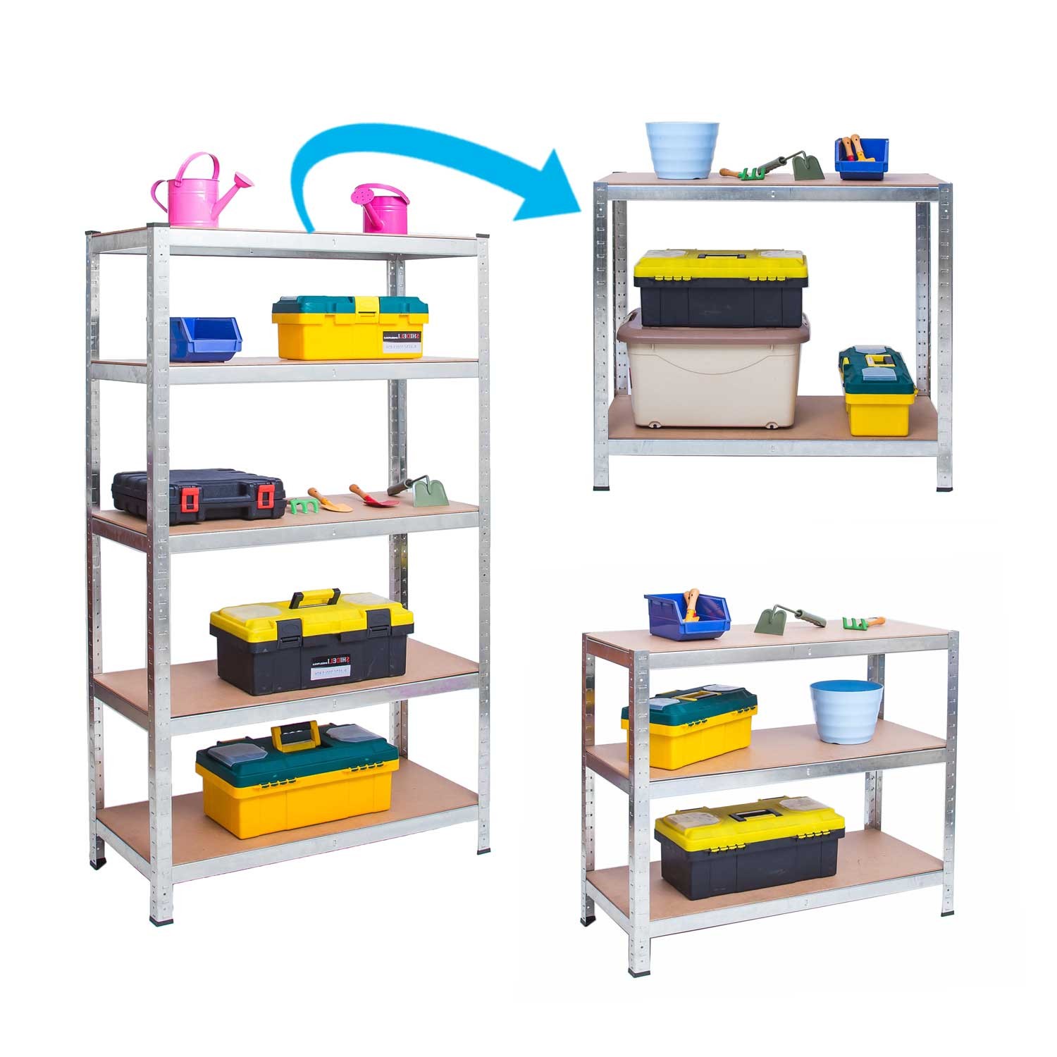 Metallist hoiuriiul 150 x 75 x 30 cm Humberg 4840 - Image 12