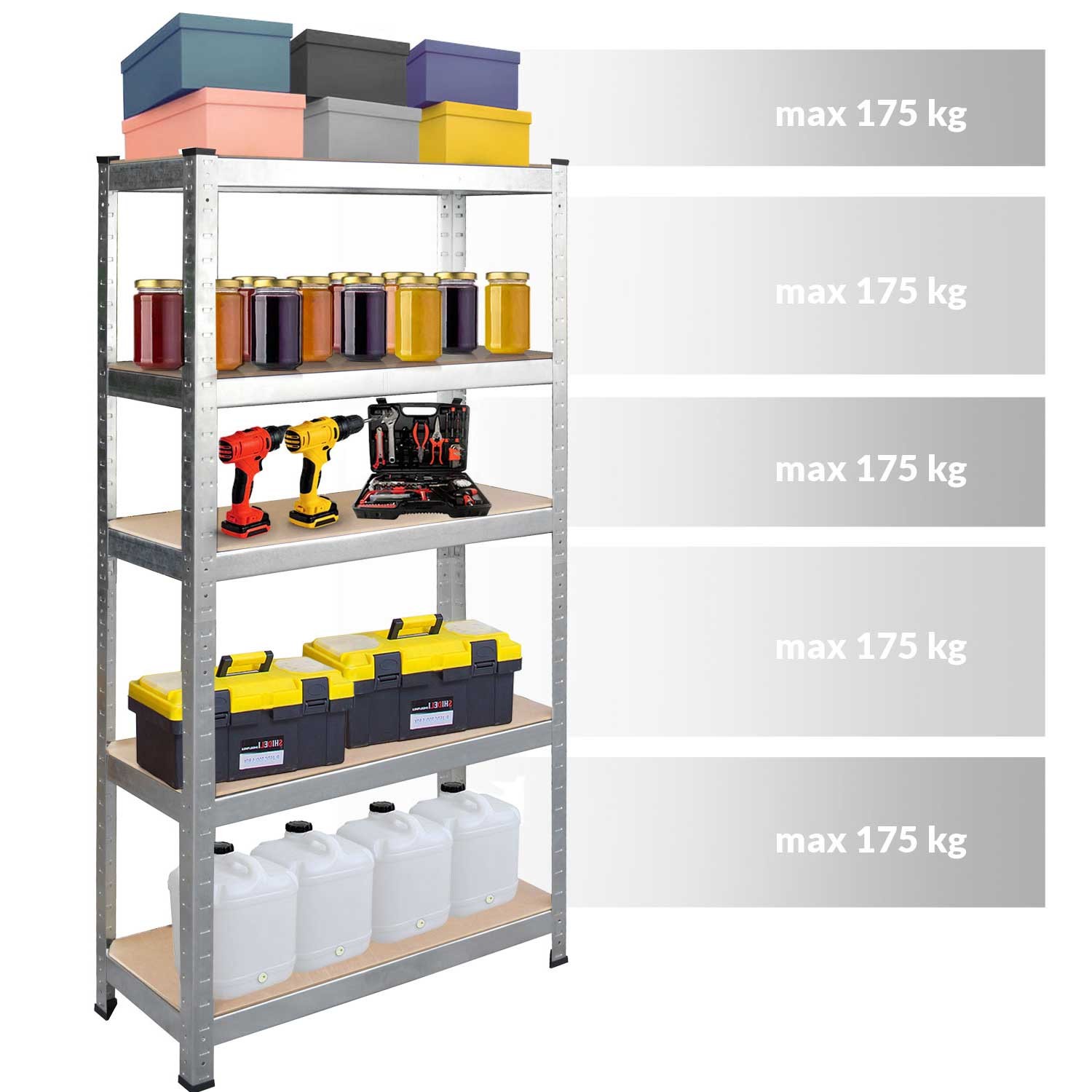 Metallist hoiuriiul 180 x 100 x 50 cm Humberg 4849 - Image 5
