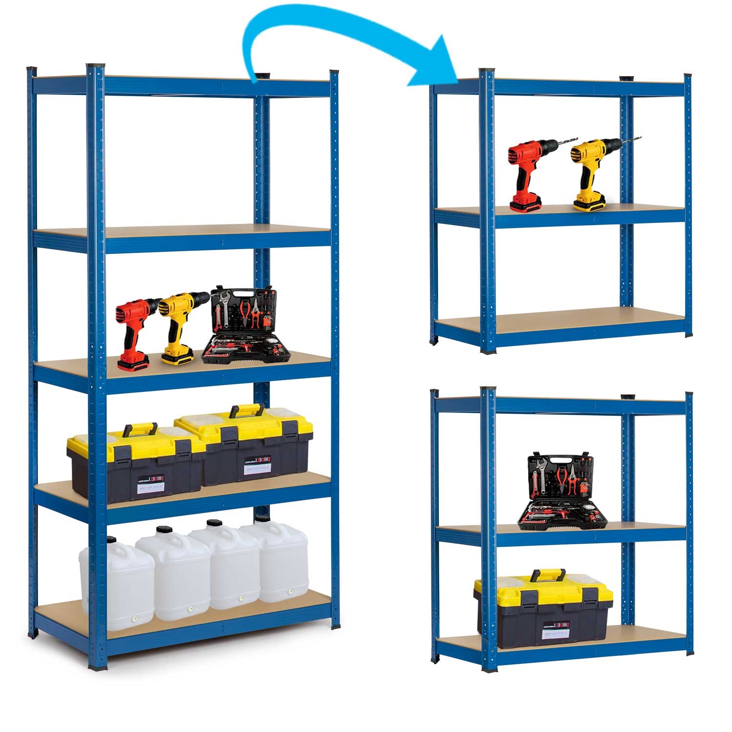 Metallist hoiuriiul 180 x 90 x 30 cm Humberg 4845 - Image 8