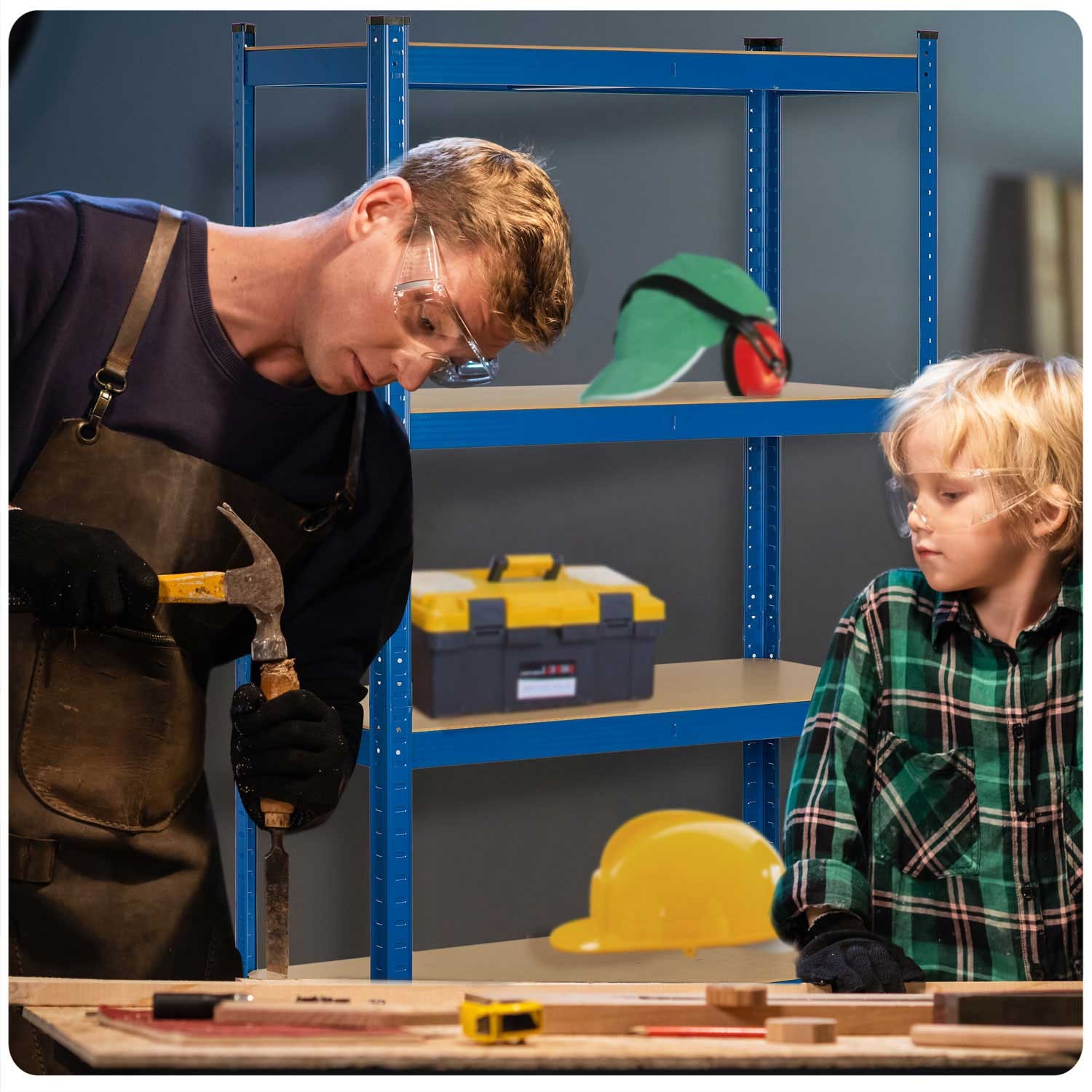 Metallist hoiuriiul 180 x 90 x 30 cm Humberg 4845 - Image 10