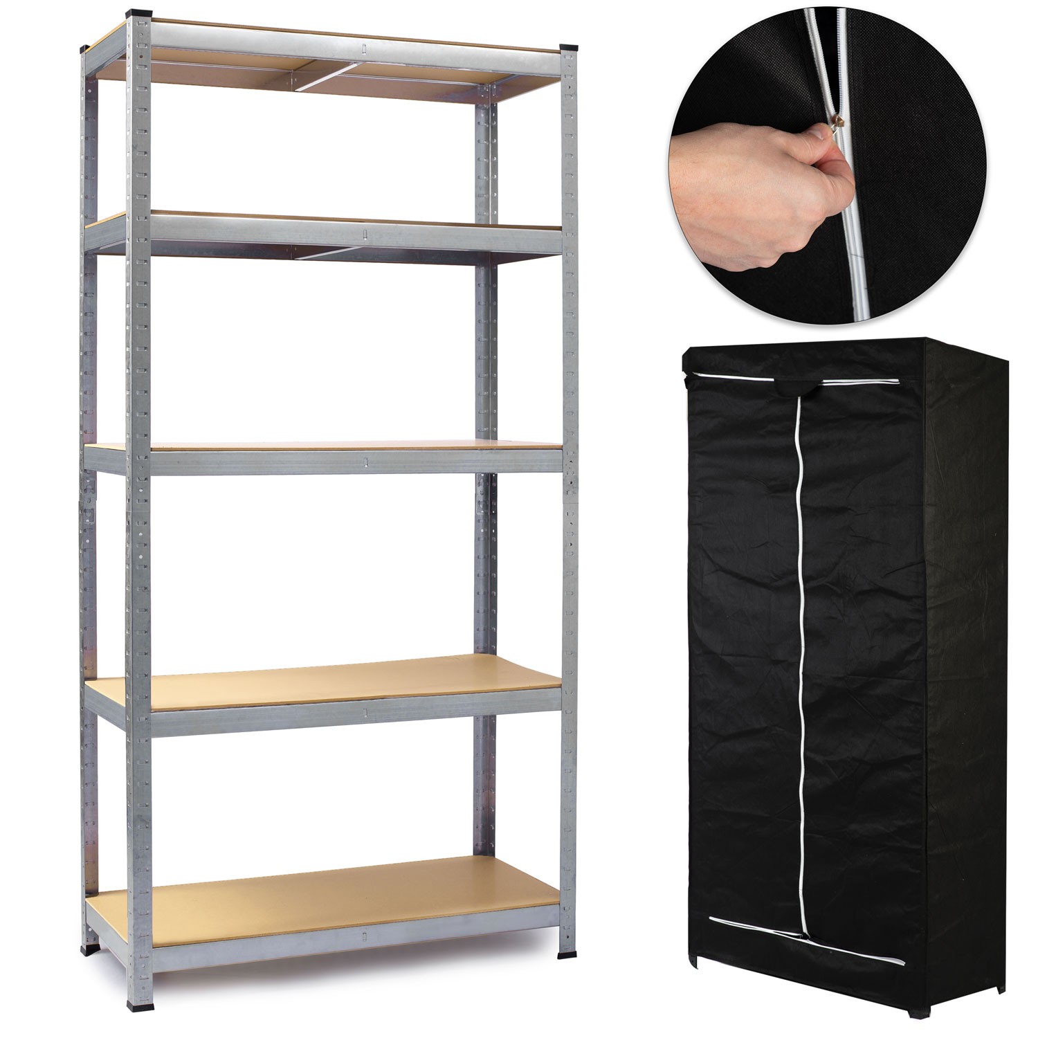 Metallist hoiuriiul 180 x 90 x 40 cm Humberg HR-812 + TASUTA kate