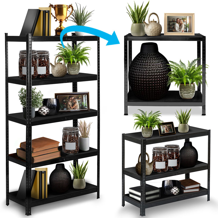 Metallist hoiuriiul 180 x 90 x 40 cm Humberg HR-851 must - Image 9