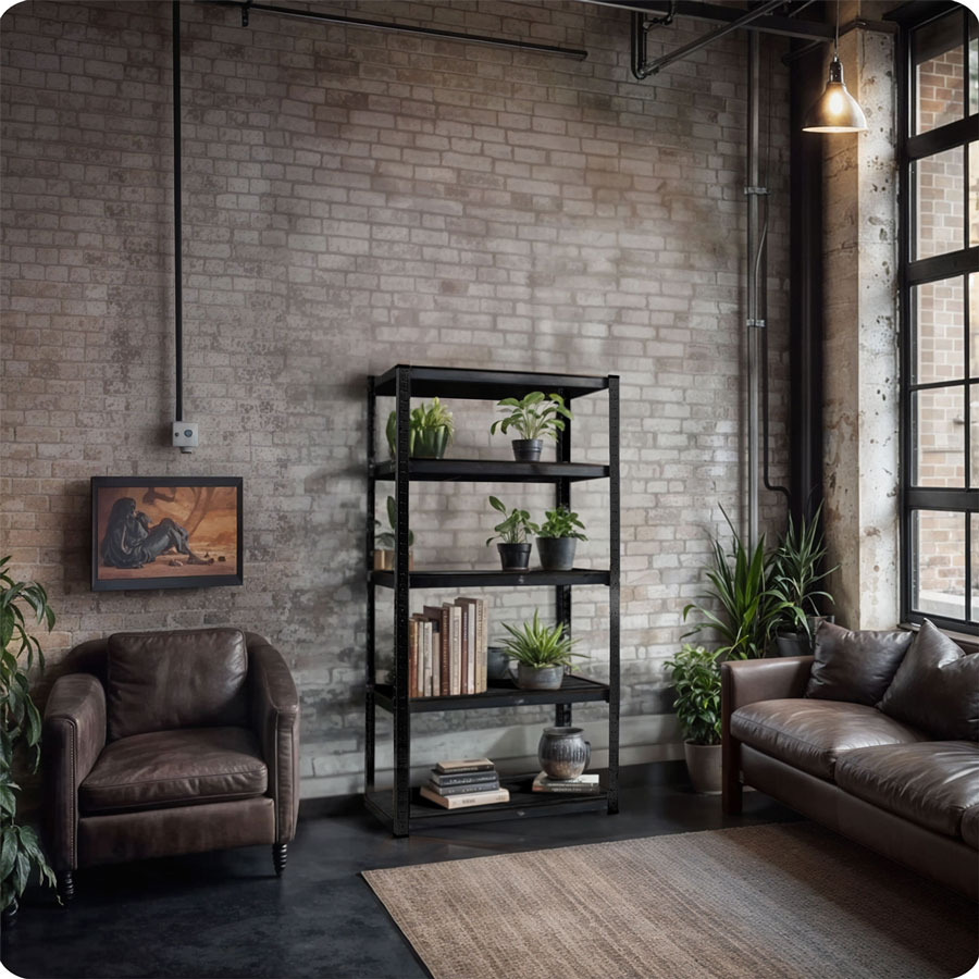 Metallist hoiuriiul 180 x 90 x 40 cm Humberg HR-851 must - Image 12