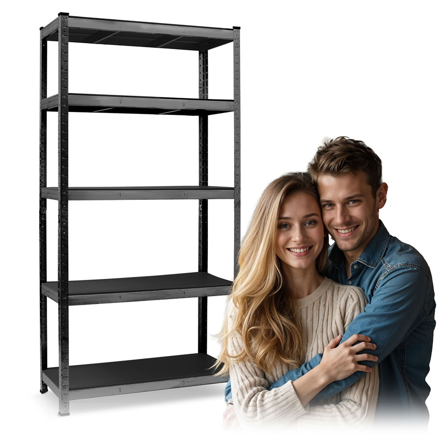 Metallist hoiuriiul 180 x 90 x 40 cm Humberg HR-851 must - Image 14