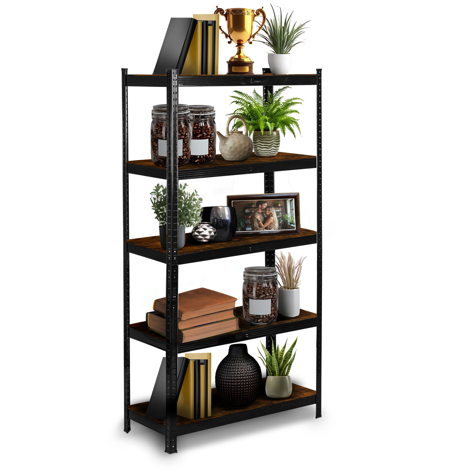 Metallist hoiuriiul 180 x 90 x 40 cm Humberg HR-852 must - Image 5