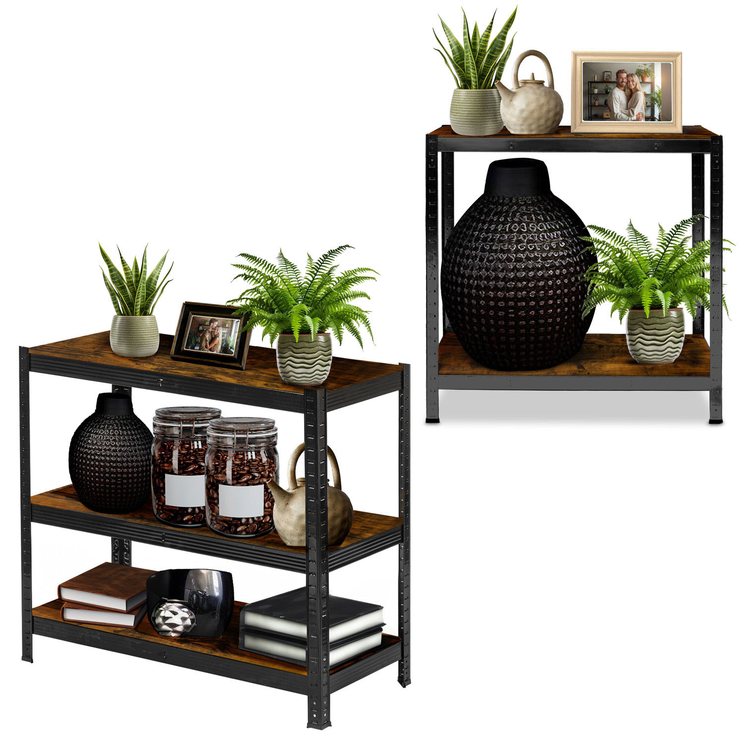 Metallist hoiuriiul 180 x 90 x 40 cm Humberg HR-852 must - Image 6