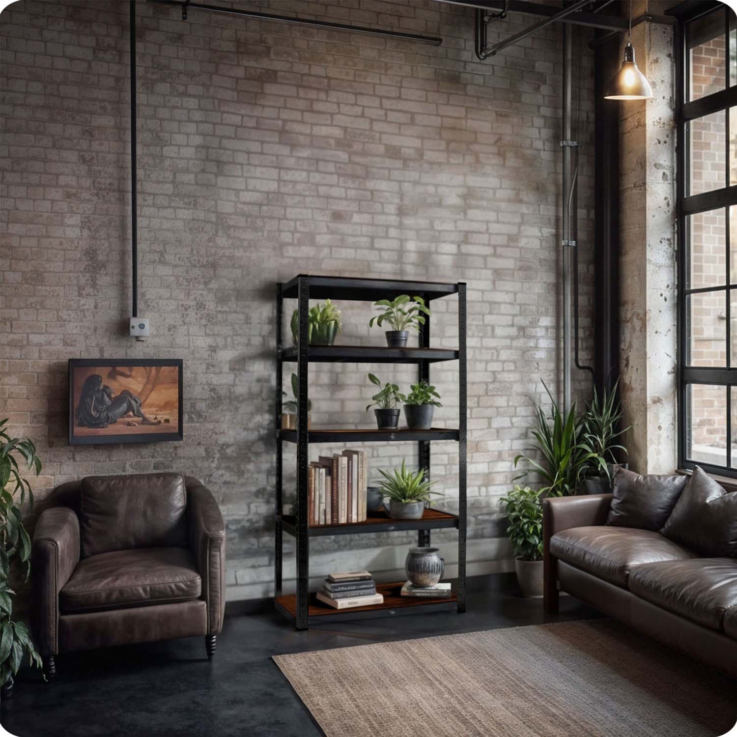 Metallist hoiuriiul 180 x 90 x 40 cm Humberg HR-852 must - Image 13