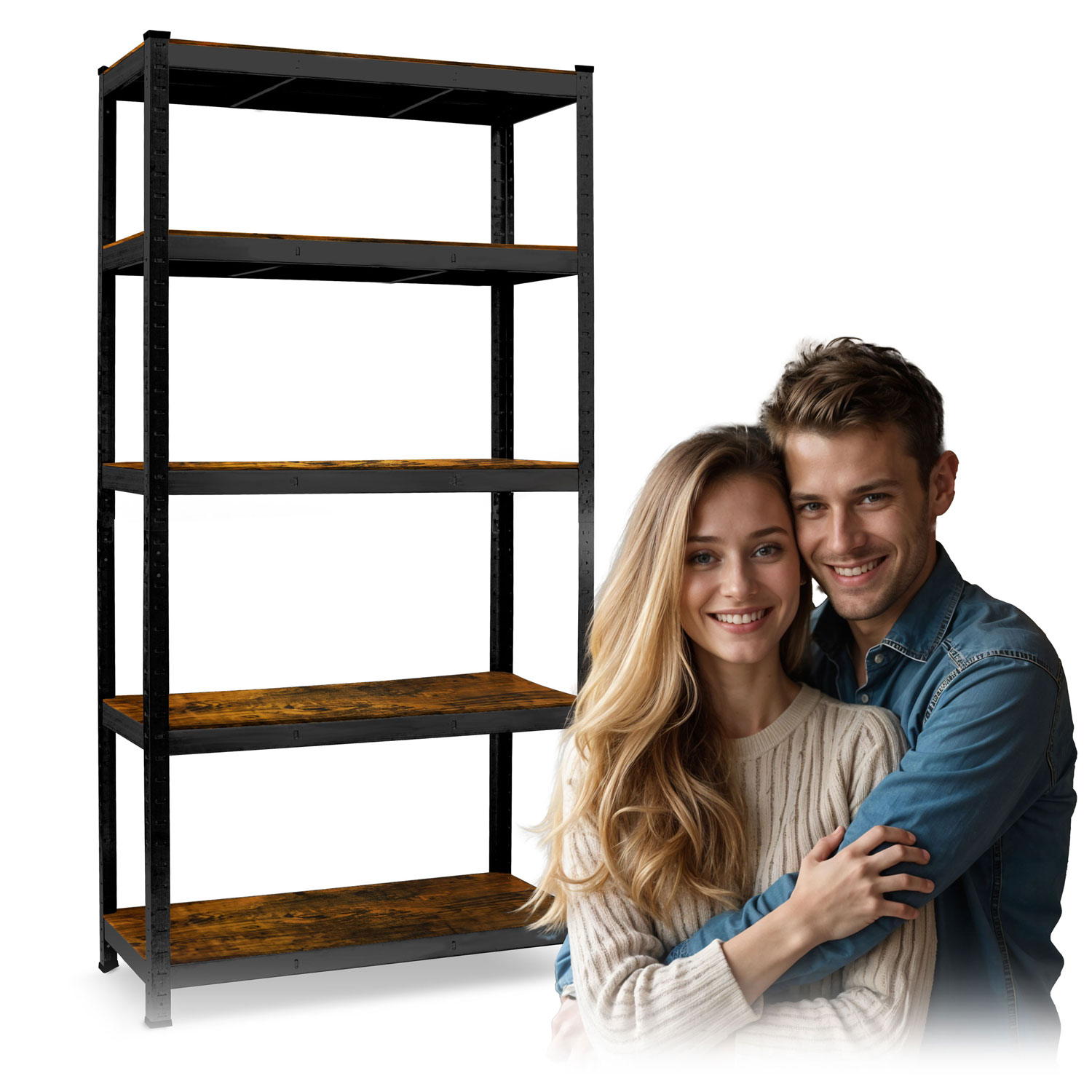 Metallist hoiuriiul 180 x 90 x 40 cm Humberg HR-852 must - Image 14