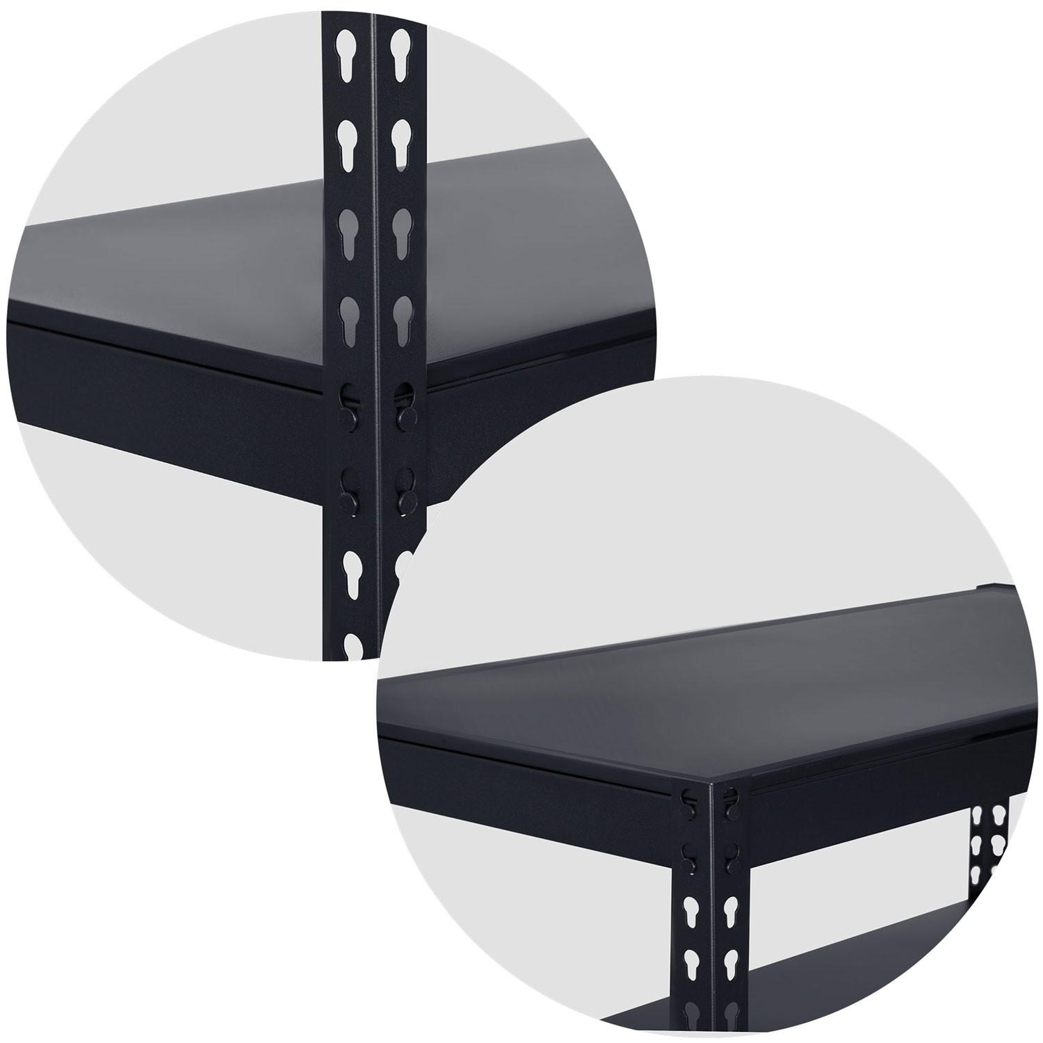 Metallist hoiuriiul 183 x 90 x 45 cm Humberg HR-700 must - Image 5