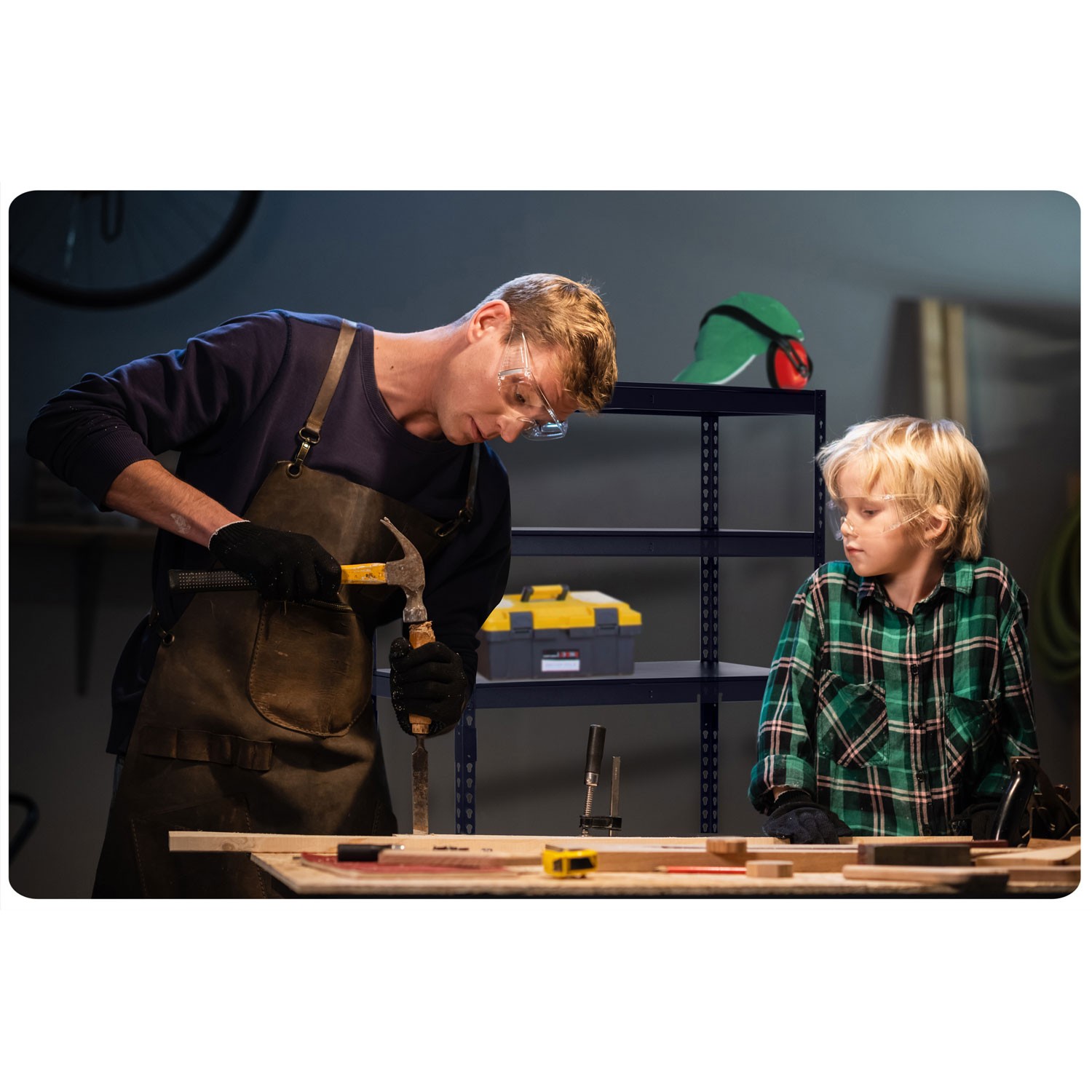 Metallist hoiuriiul 183 x 90 x 45 cm Humberg HR-700 must - Image 9