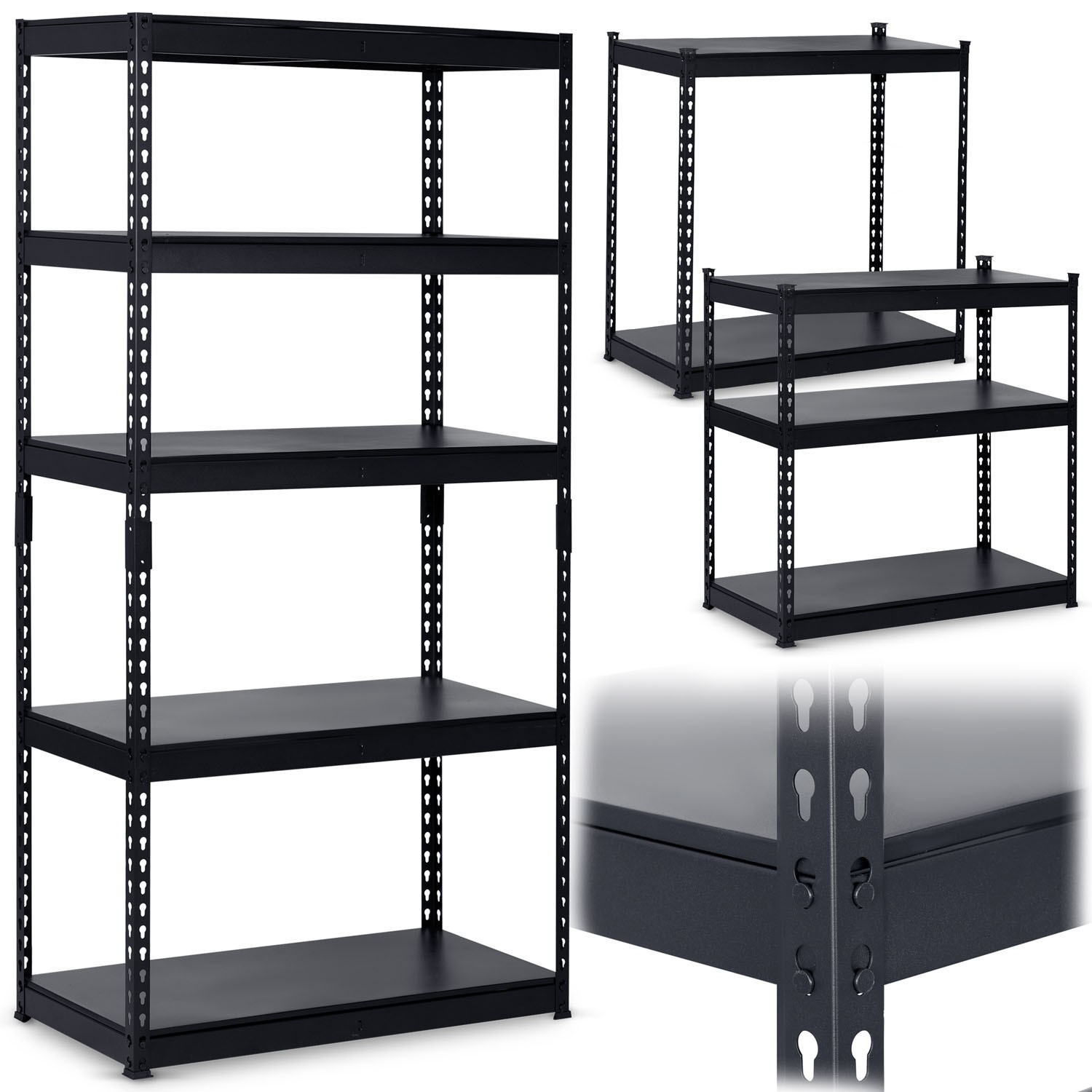 Metallist hoiuriiul 183 x 90 x 45 cm Humberg HR-700 must - Image 13